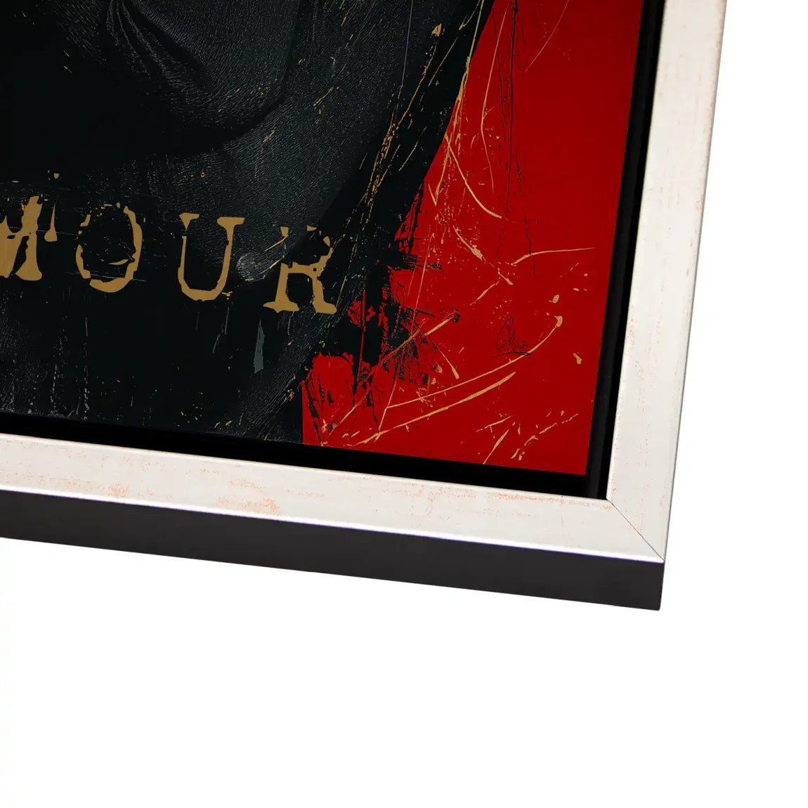 Audrey Hepburn Red Glamour Alu Dibond Bild gebürstet