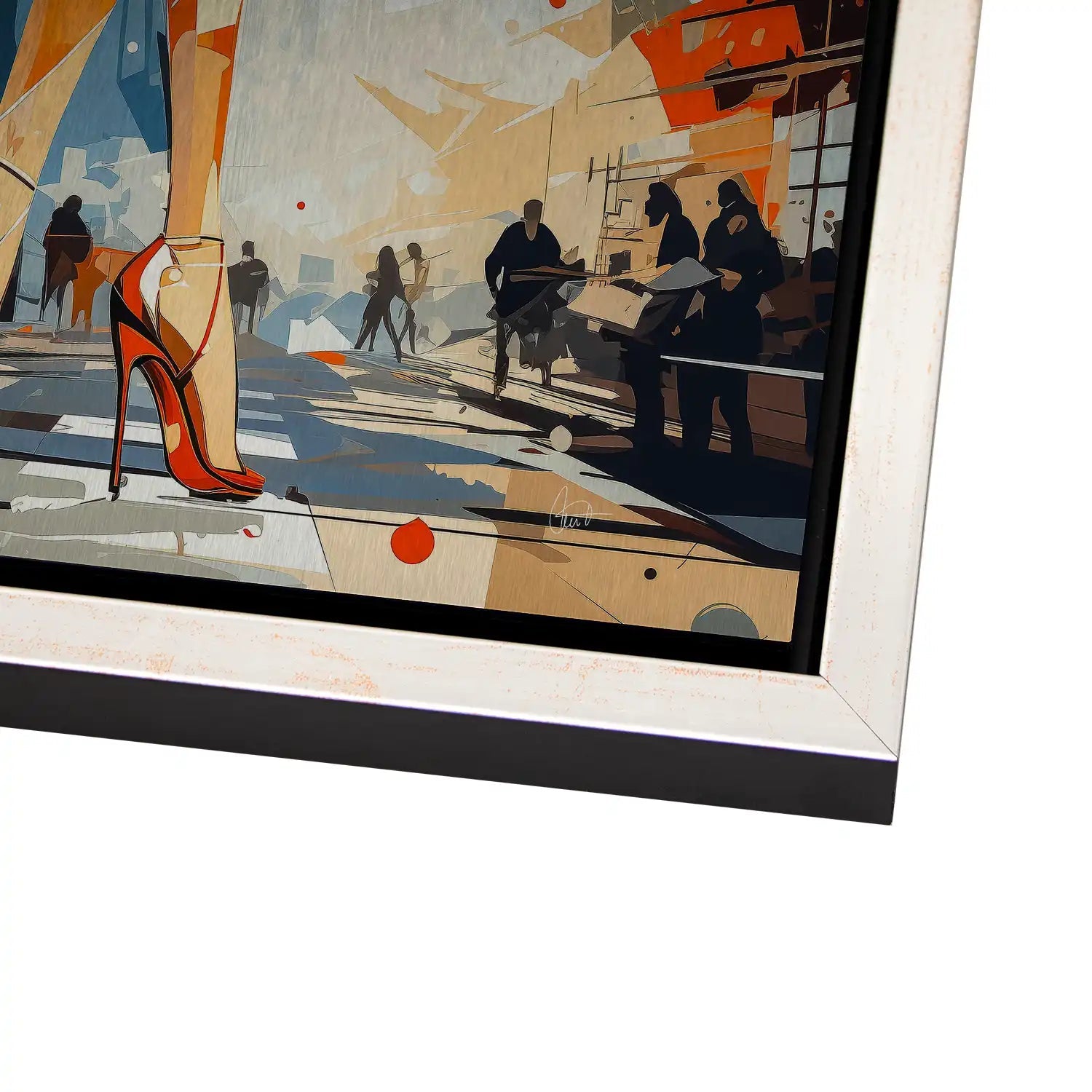 City Walk New York Pop Art AluDibond Gebürstet - AluDibond Bild Gebürstet