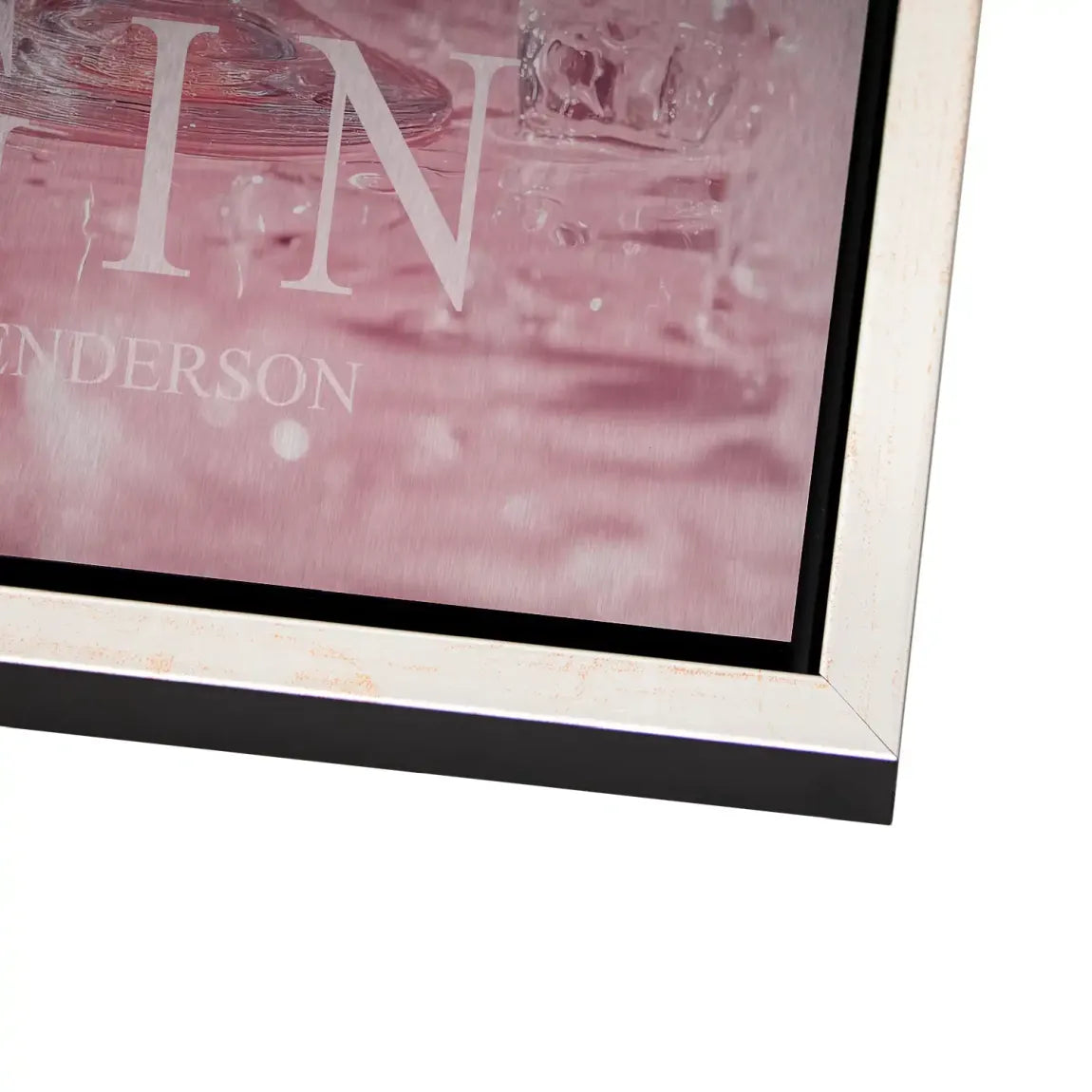 Gin Rosé Alu Dibond Bild gebürstet