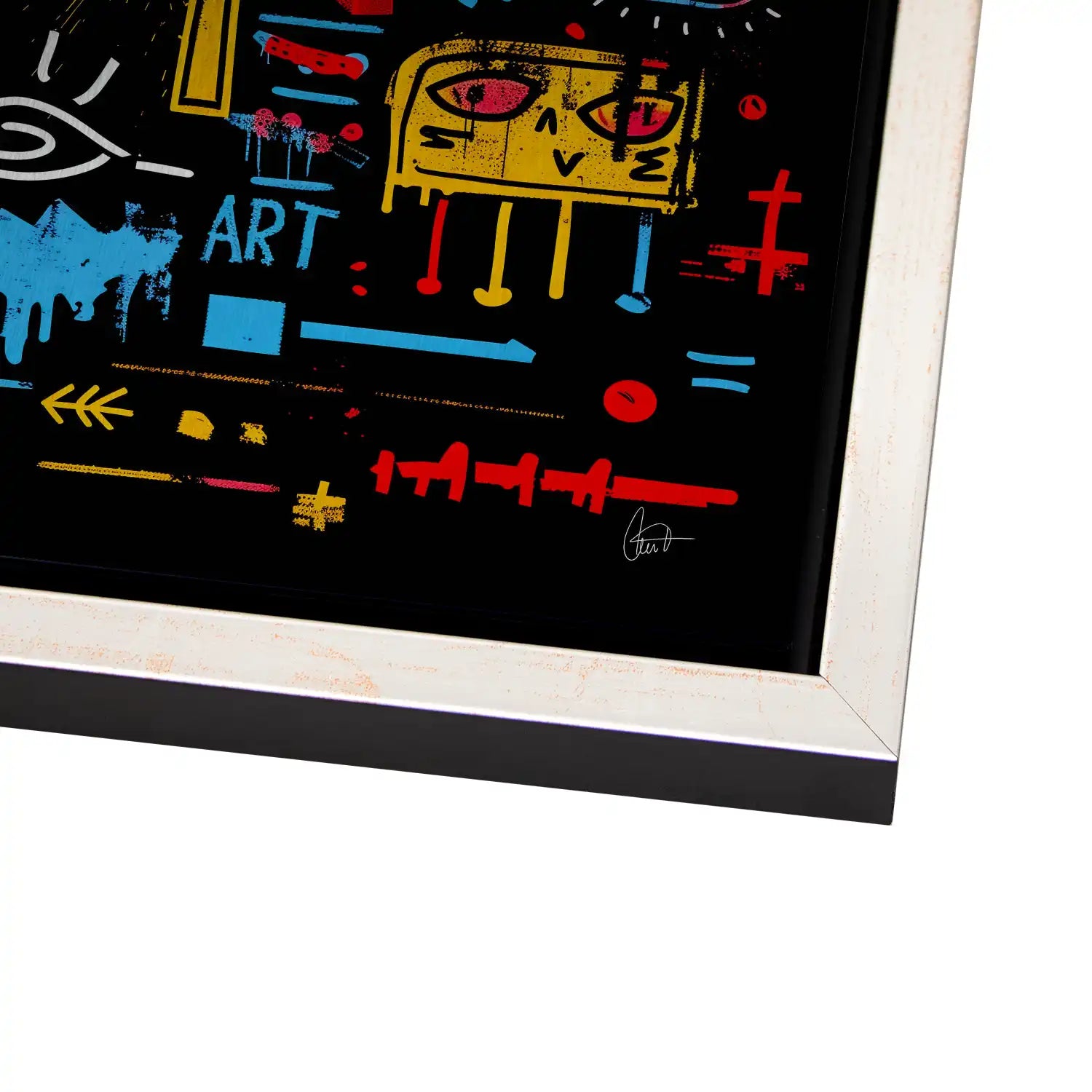 Basquiat Art AluDibond Gebürstet - AluDibond Bild Gebürstet