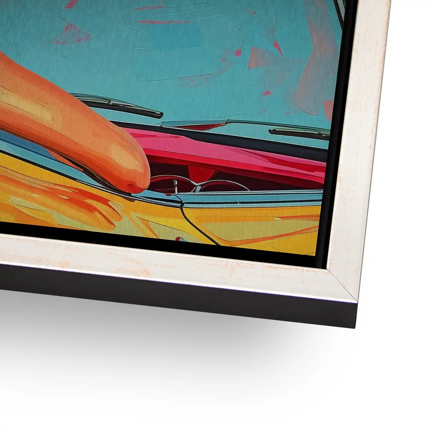 Roadtrip USA Pop Art AluDibond Gebürstet - AluDibond Bild Gebürstet