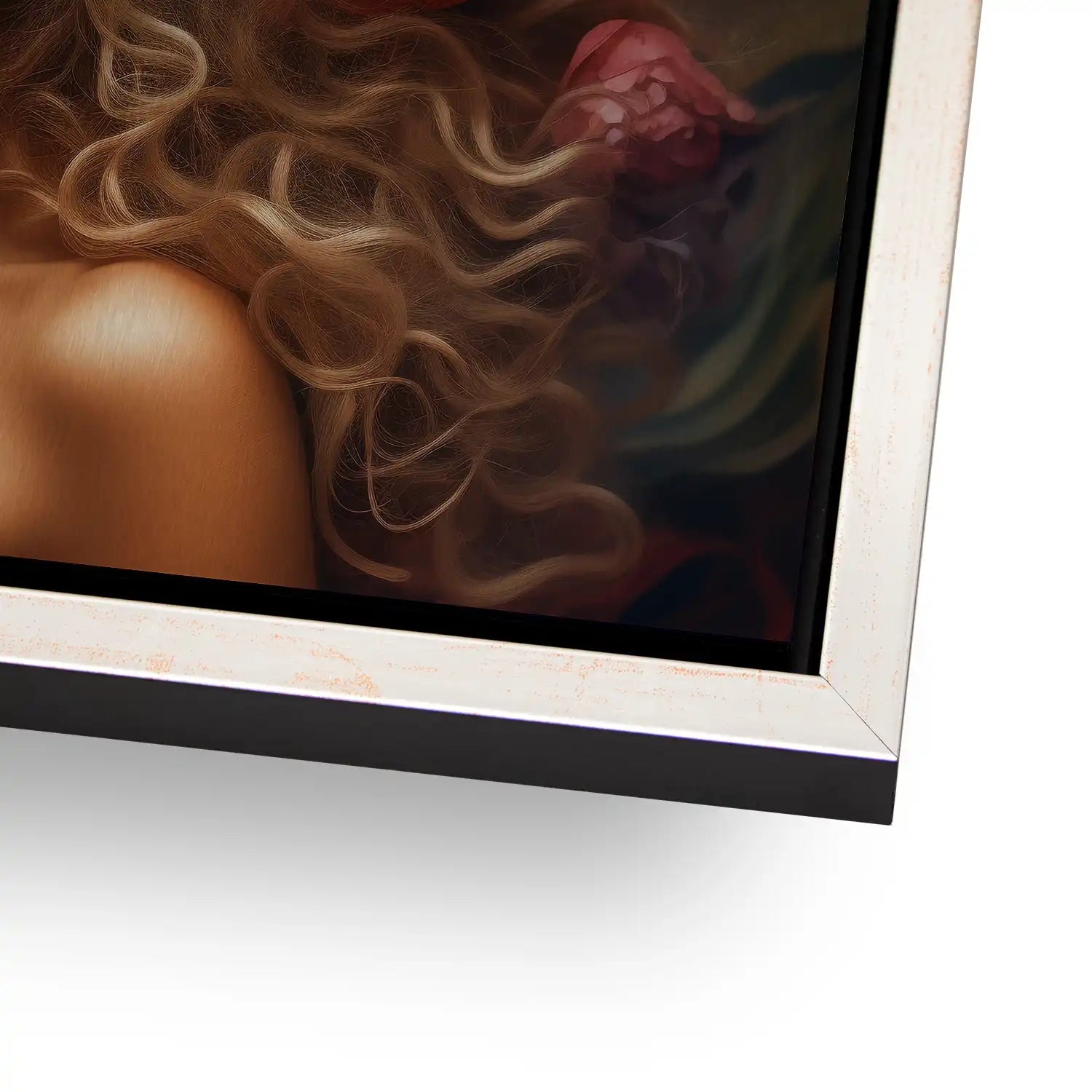 Blumen Mädchen AluDibond Gebürstet - AluDibond Bild Gebürstet