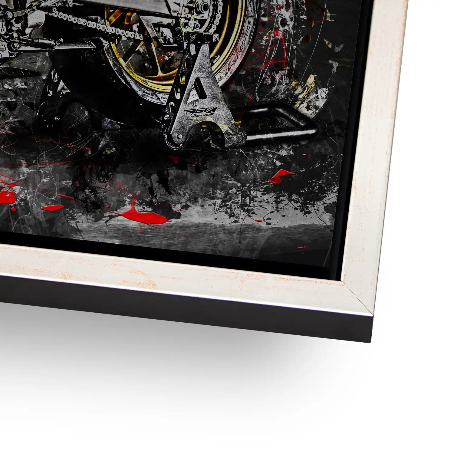 Aprilia RSV4 Abstrakt AluDibond Gebürstet - INGALERIE