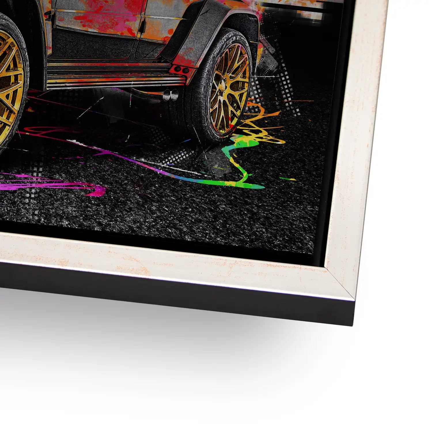 Mercedes G63 Abstrakt Color AluDibond Gebürstet - AluDibond Bild Gebürstet