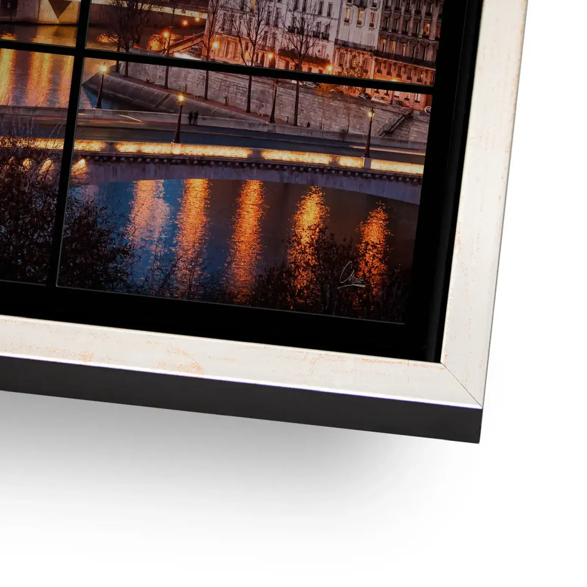 Twilight over Paris Alu Gebürstet