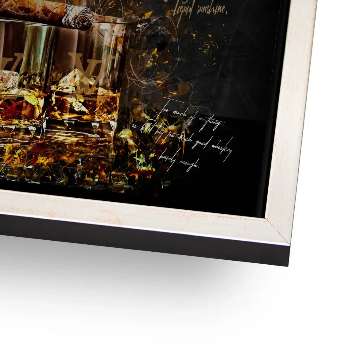 Whisky Lifestyle Art Alu Dibond Gebürstet INGALERIE