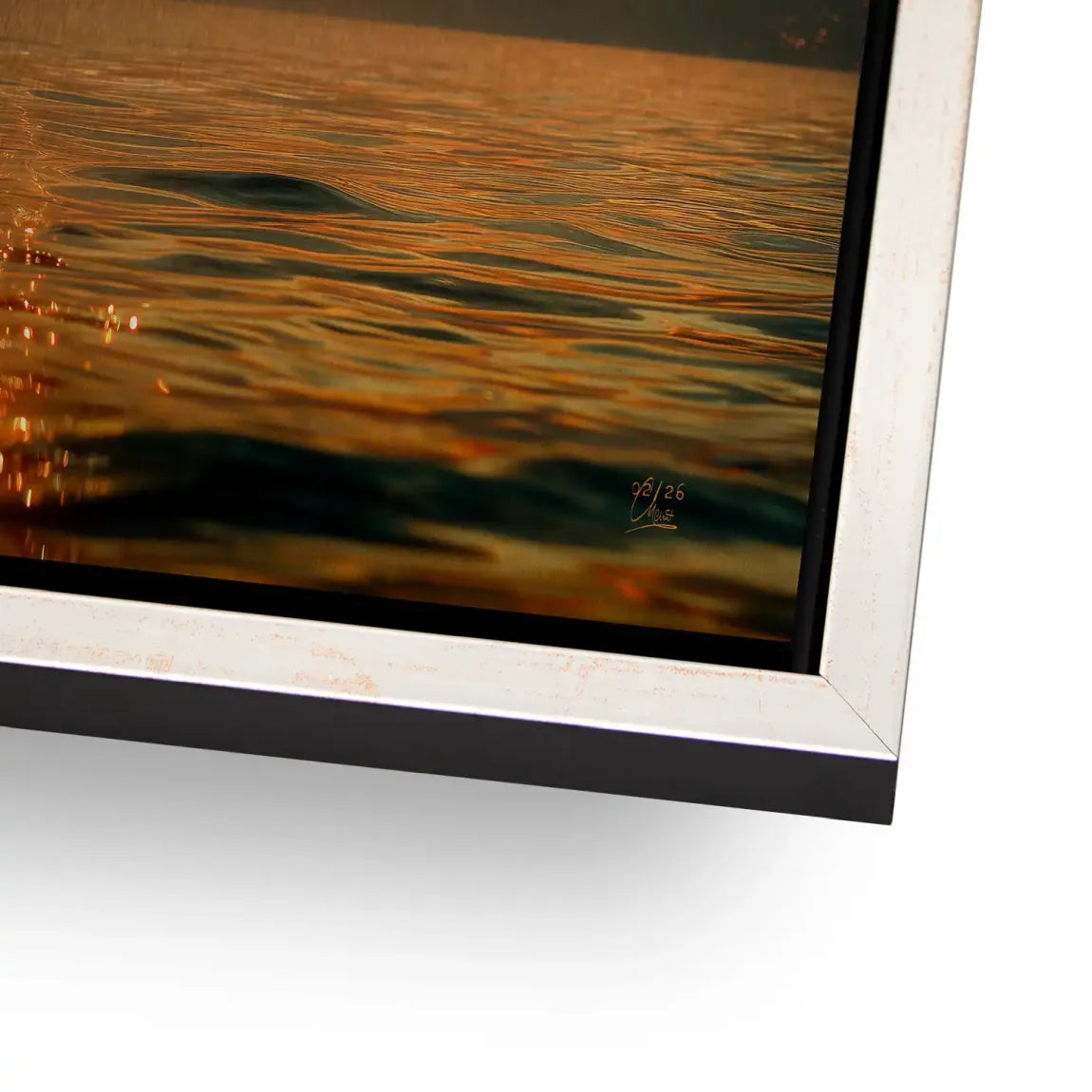 Abendlichter Alu Dibond Gebürstet Bild