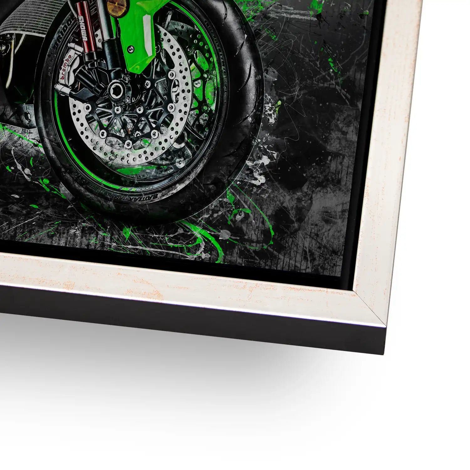Kawasaki ZX10 Abstrakt AluDibond Gebürstet - INGALERIE