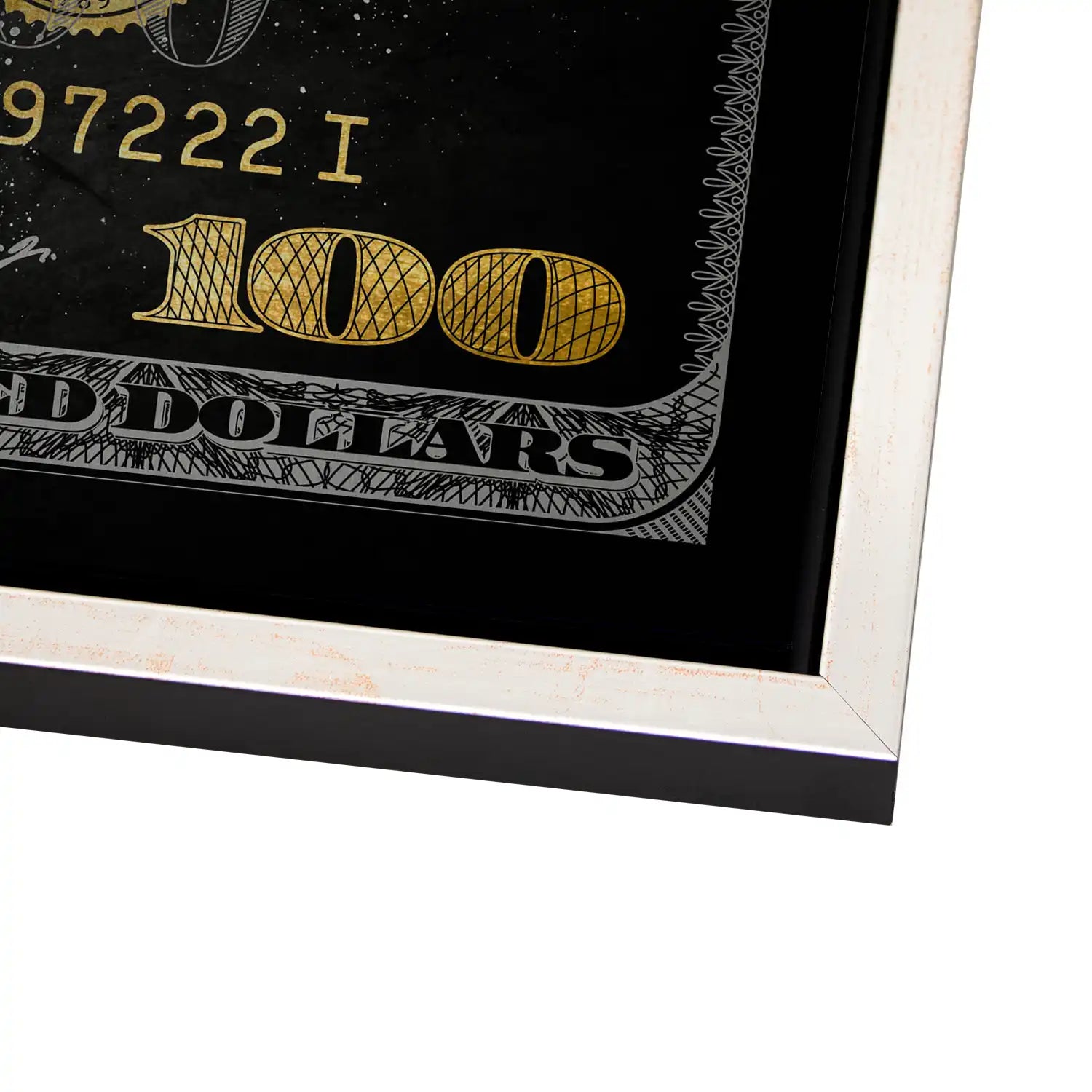 Dagobert 100 Dollar Style AluDibond Gebürstet - Alu Dibond Bild Gebürstet