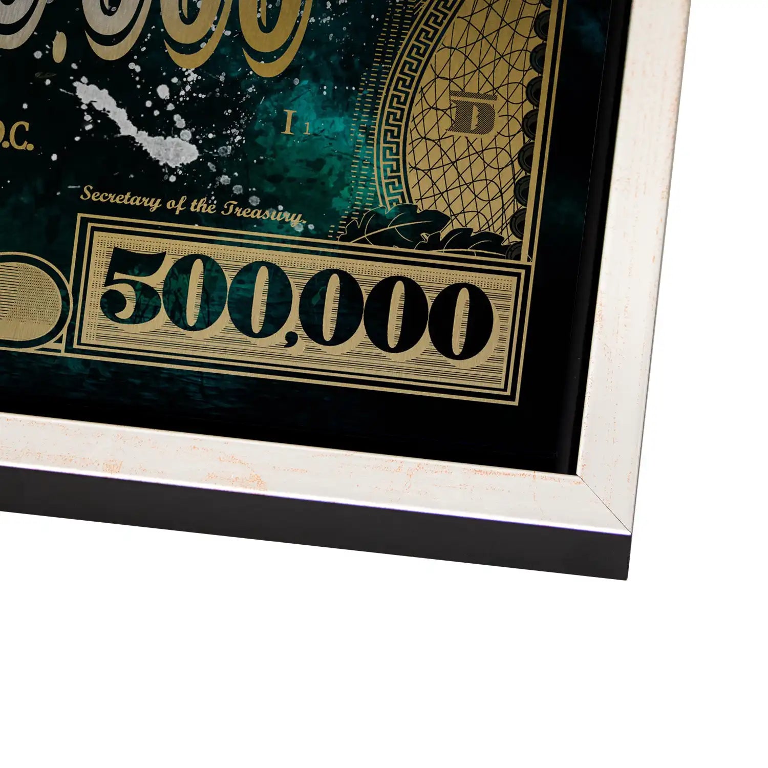 Dagobert Green Scrooge Dollar AluDibond Gebürstet - INGALERIE
