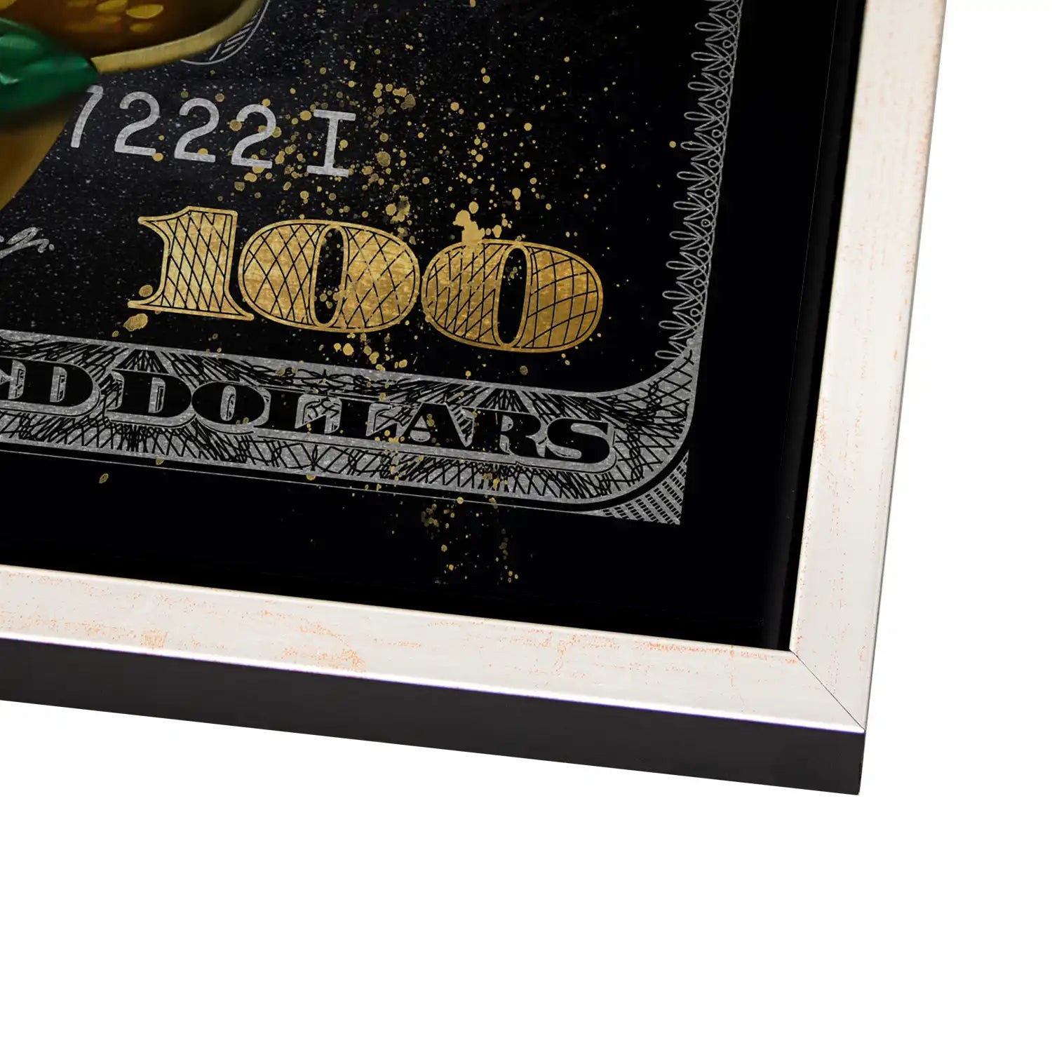 Dagobert 100 Dollar Gucci Style AluDibond Gebürstet - Alu Dibond Bild Gebürstet
