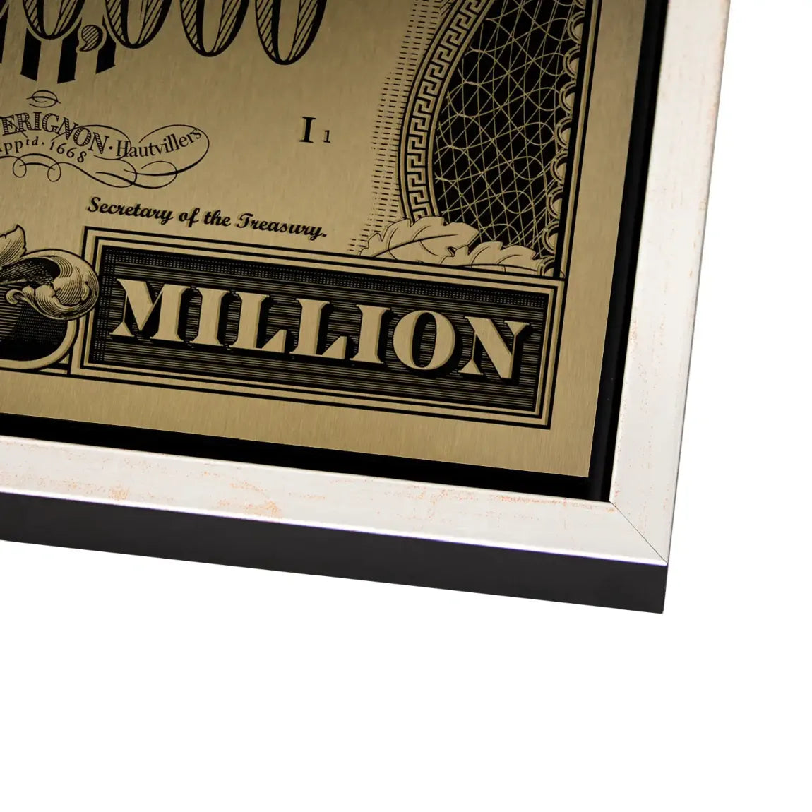 Donald Duck Goldfinger Instinct Pop Art Dollar Alu Gebürstet INGALERIE