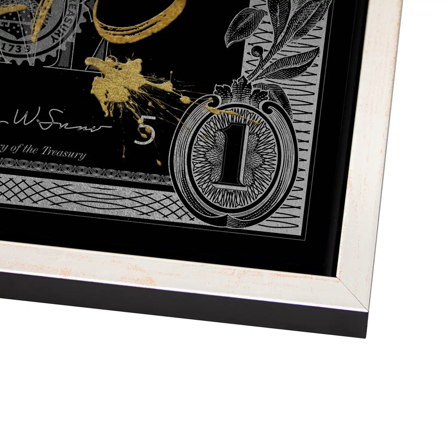 Monney Never Sleeps Dollar Style AluDibond Gebürstet - Alu Dibond Bild Gebürstet