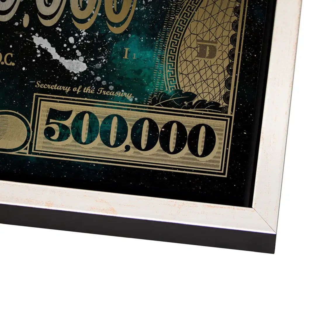 Donald & Daisy Duck Green Gold Pop Art Dollar Alu Gebürstet INGALERIE