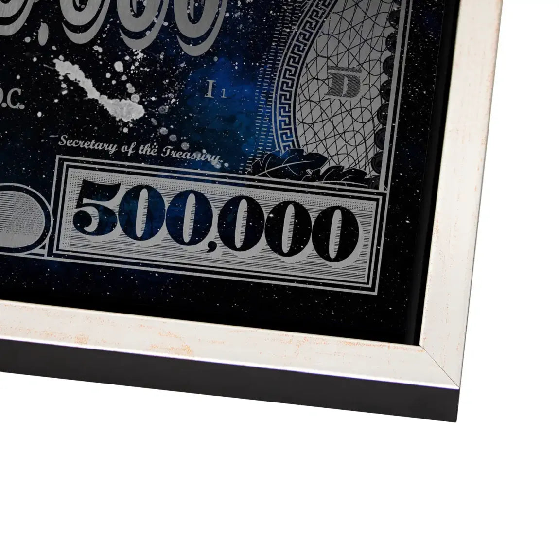 Donald & Daisy Duck Blue Pop Art Dollar Alu Gebürstet INGALERIE