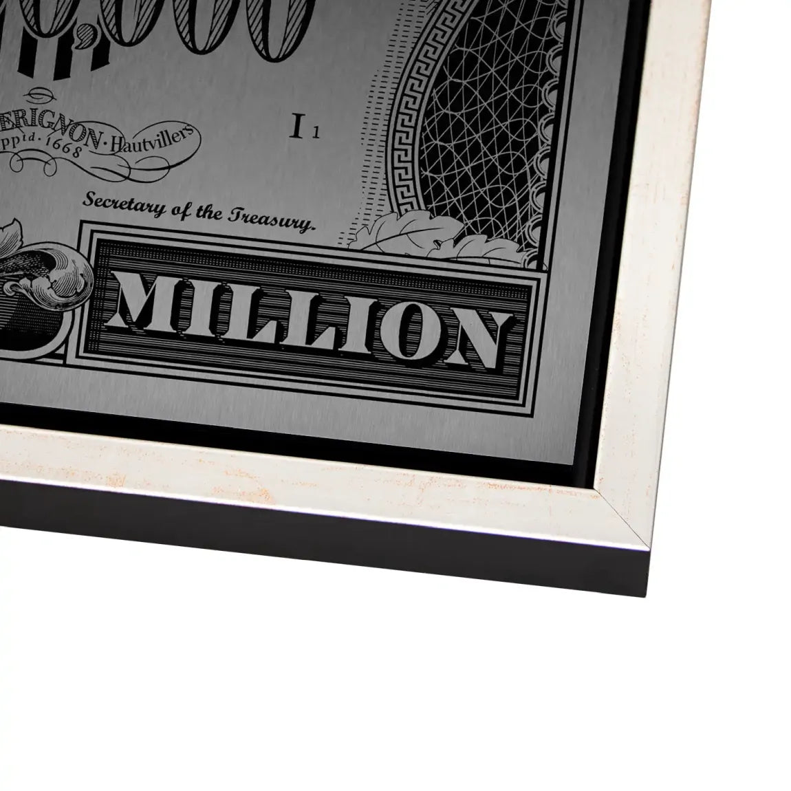 Donald Duck License to Bill Pop Art Dollar Alu Gebürstet INGALERIE