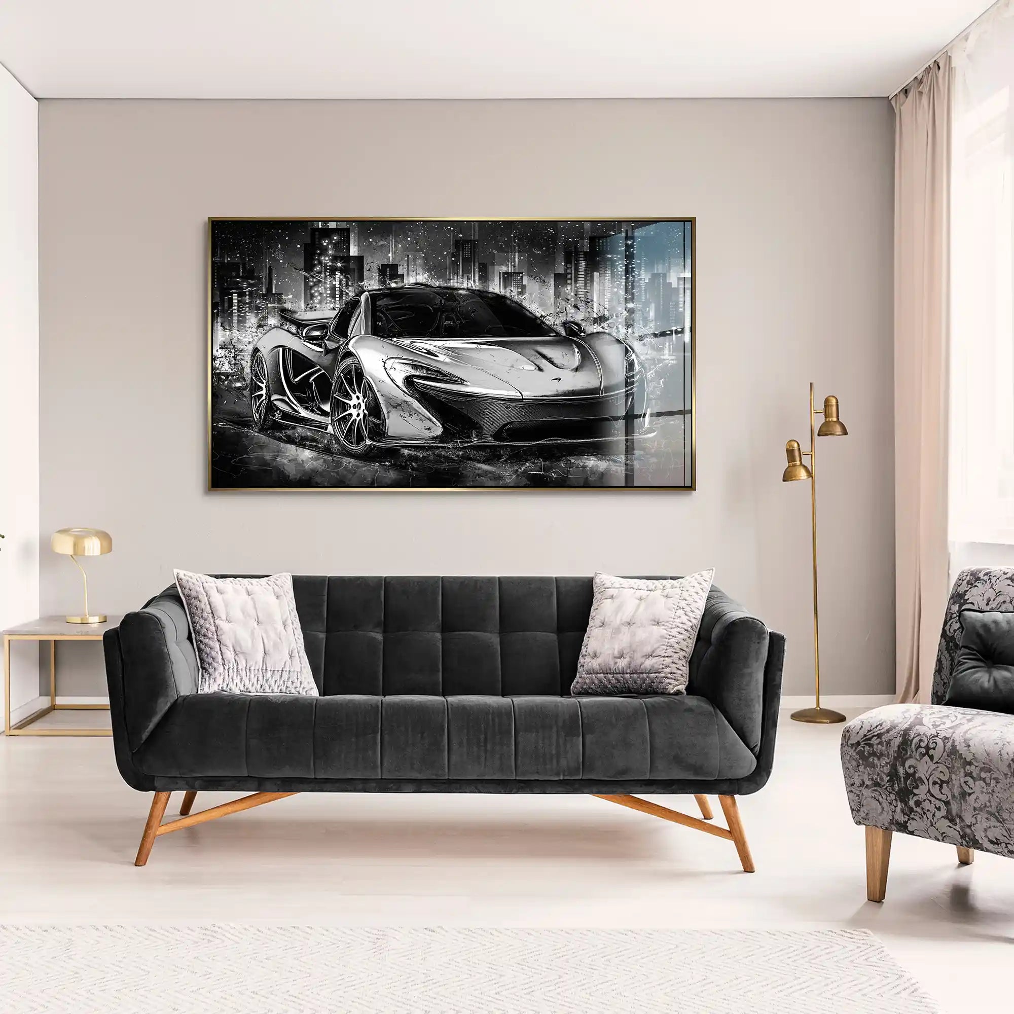 McLaren Abstrakt Black Acrylglas Bild INGALERIE