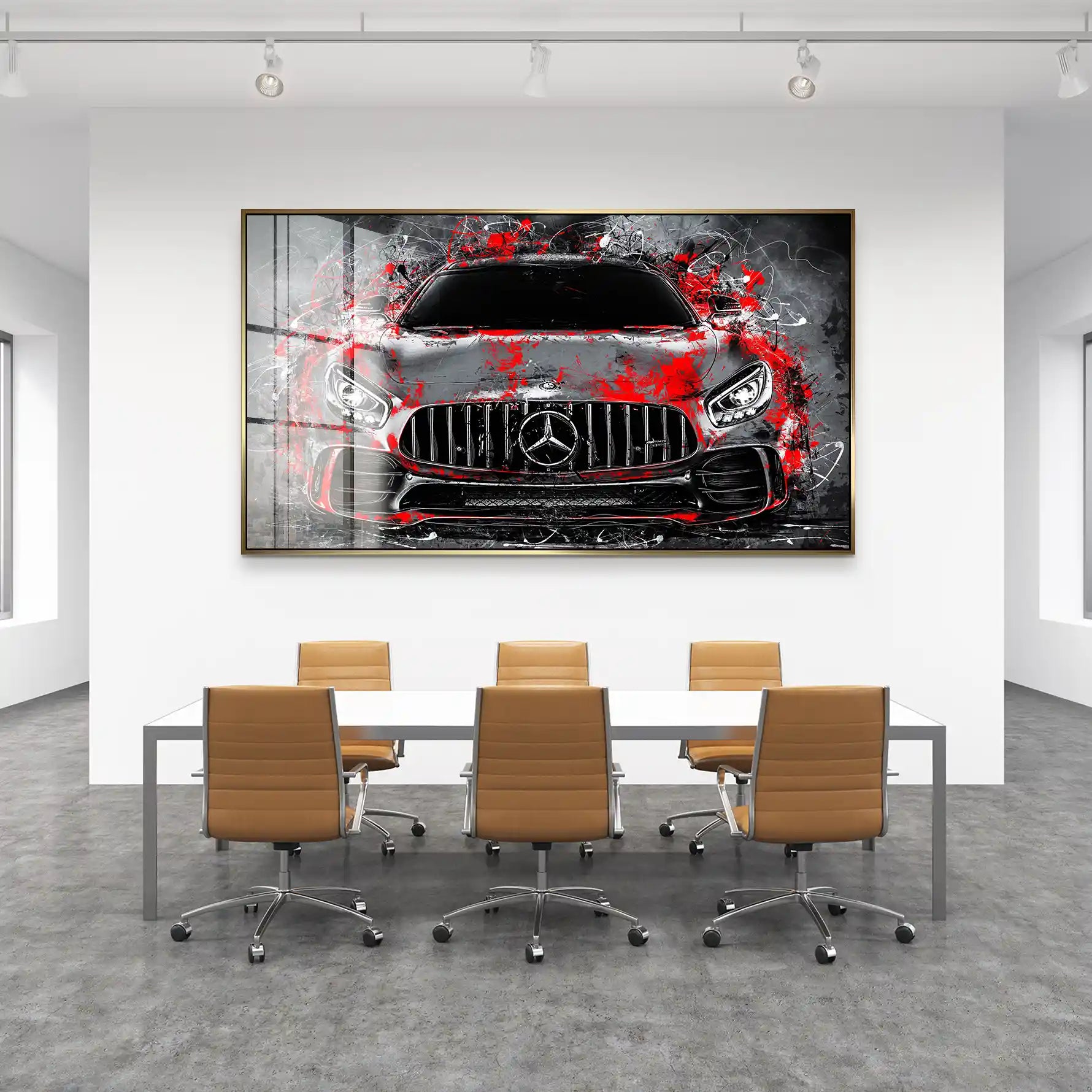 Mercedes AMG GT Abstrakt Style Acrylglas Bild INGALERIE