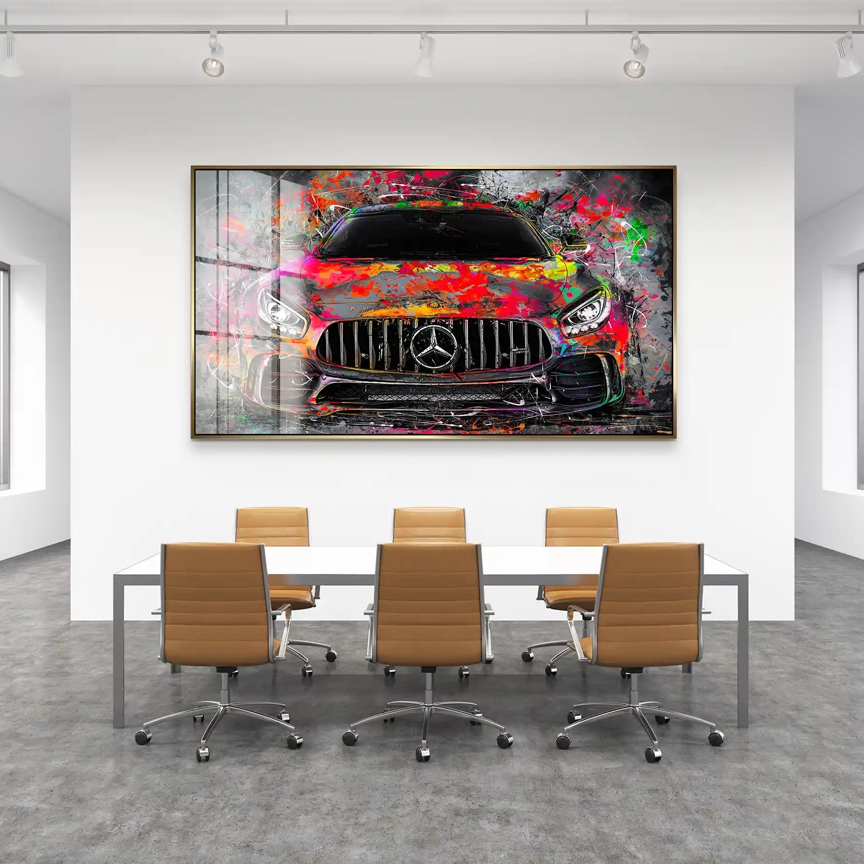 Mercedes AMG GT Pop Art Style Acrylglas Bild INGALERIE