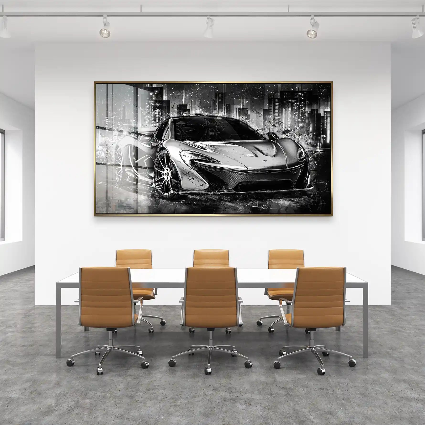 McLaren Abstrakt Black Acrylglas Bild INGALERIE