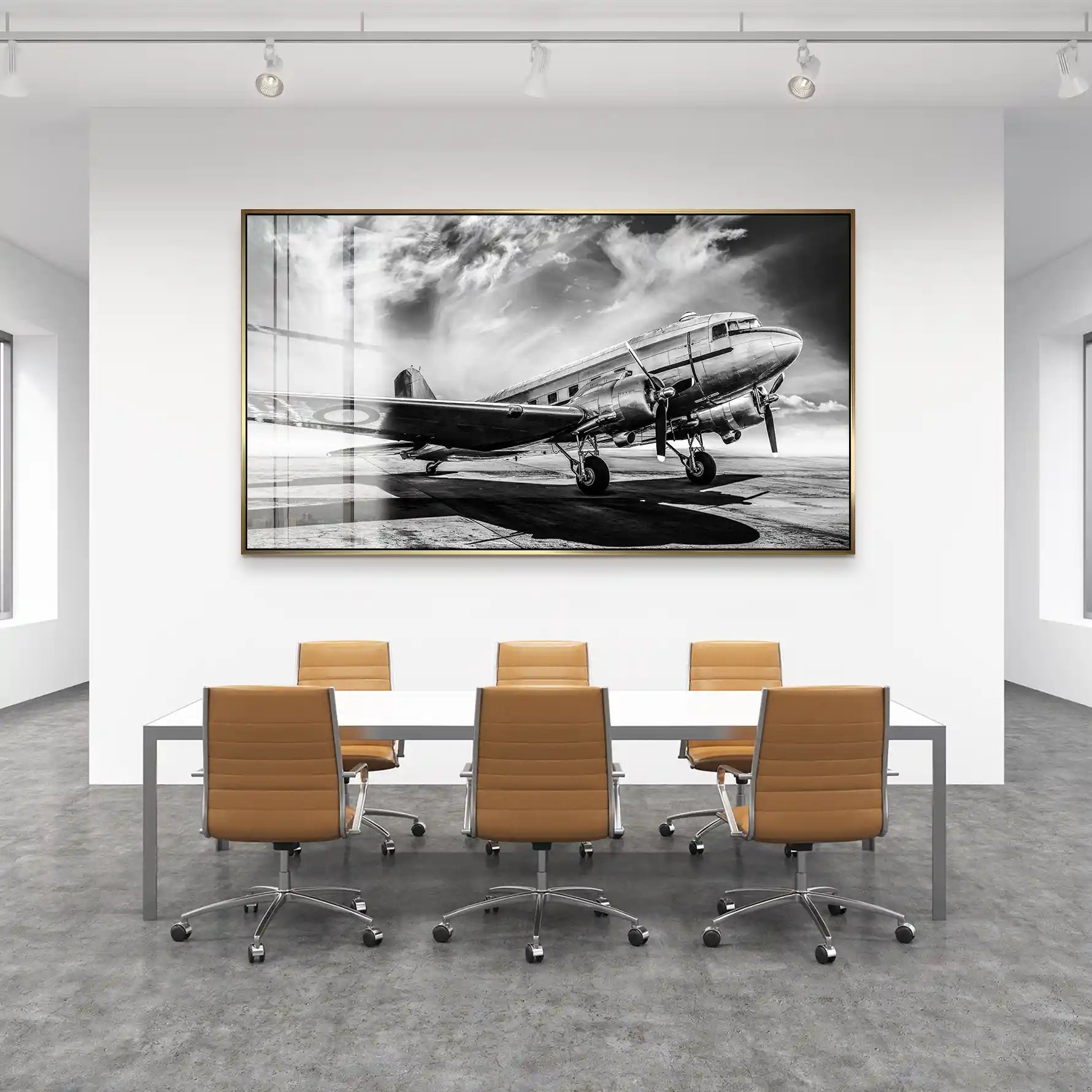 DC3 Vintage Flugzeug Acrylglas Bild INGALERIE