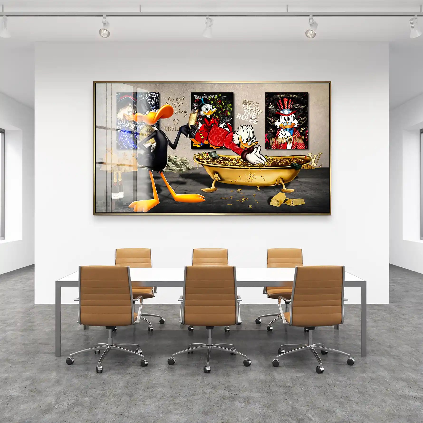 Duffy u. Dagobert Pop Art Acrylglas Bild INGALERIE