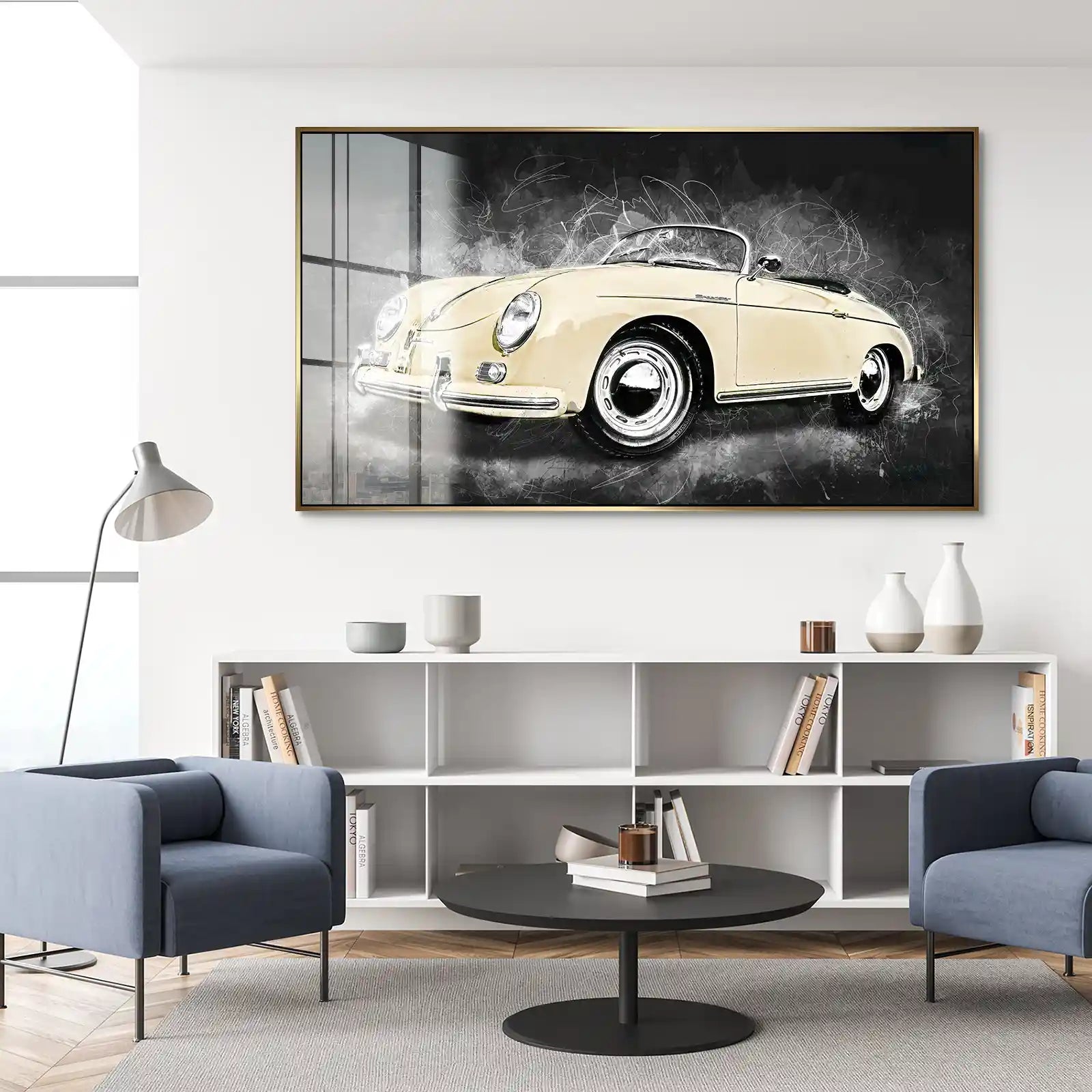 Ivory Elegance – Porsche Speedster 365 Acrylglasbild INGALERIE