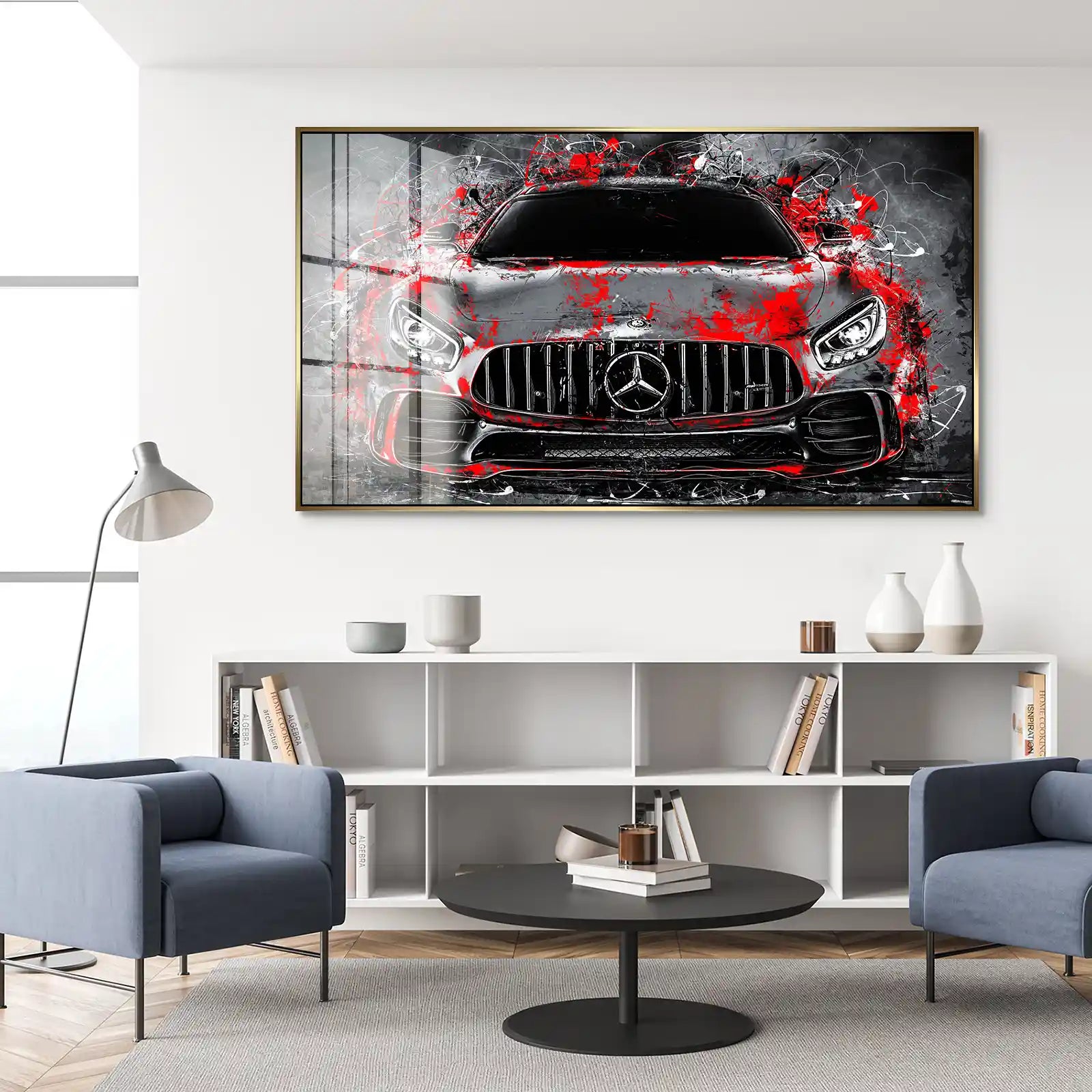 Mercedes AMG GT Abstrakt Style Acrylglas Bild INGALERIE