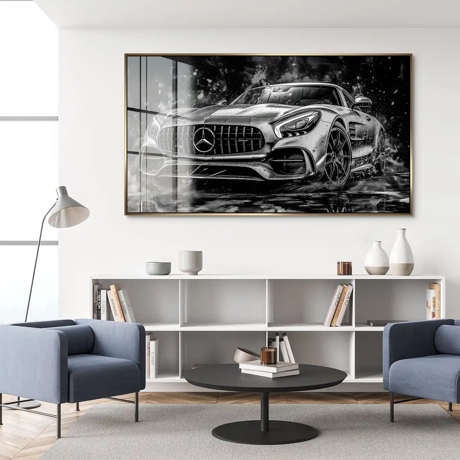 Mercedes AMG GT Dark Style Acrylglas Bild INGALERIE
