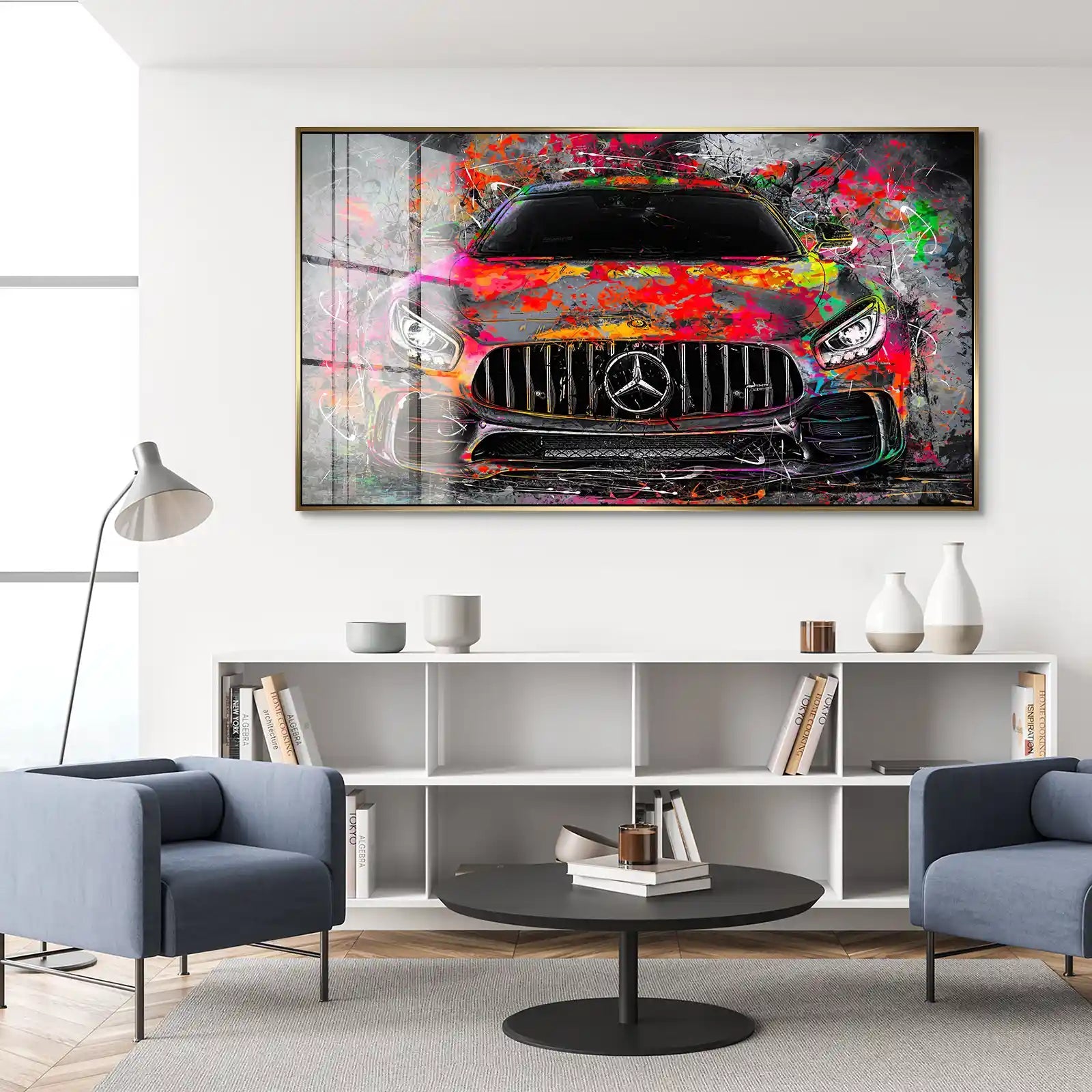 Mercedes AMG GT Pop Art Style Acrylglas Bild INGALERIE