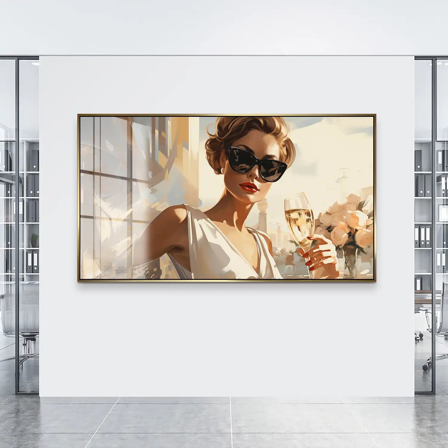 Glamour Champagner Acrylglas Bild INGALERiE