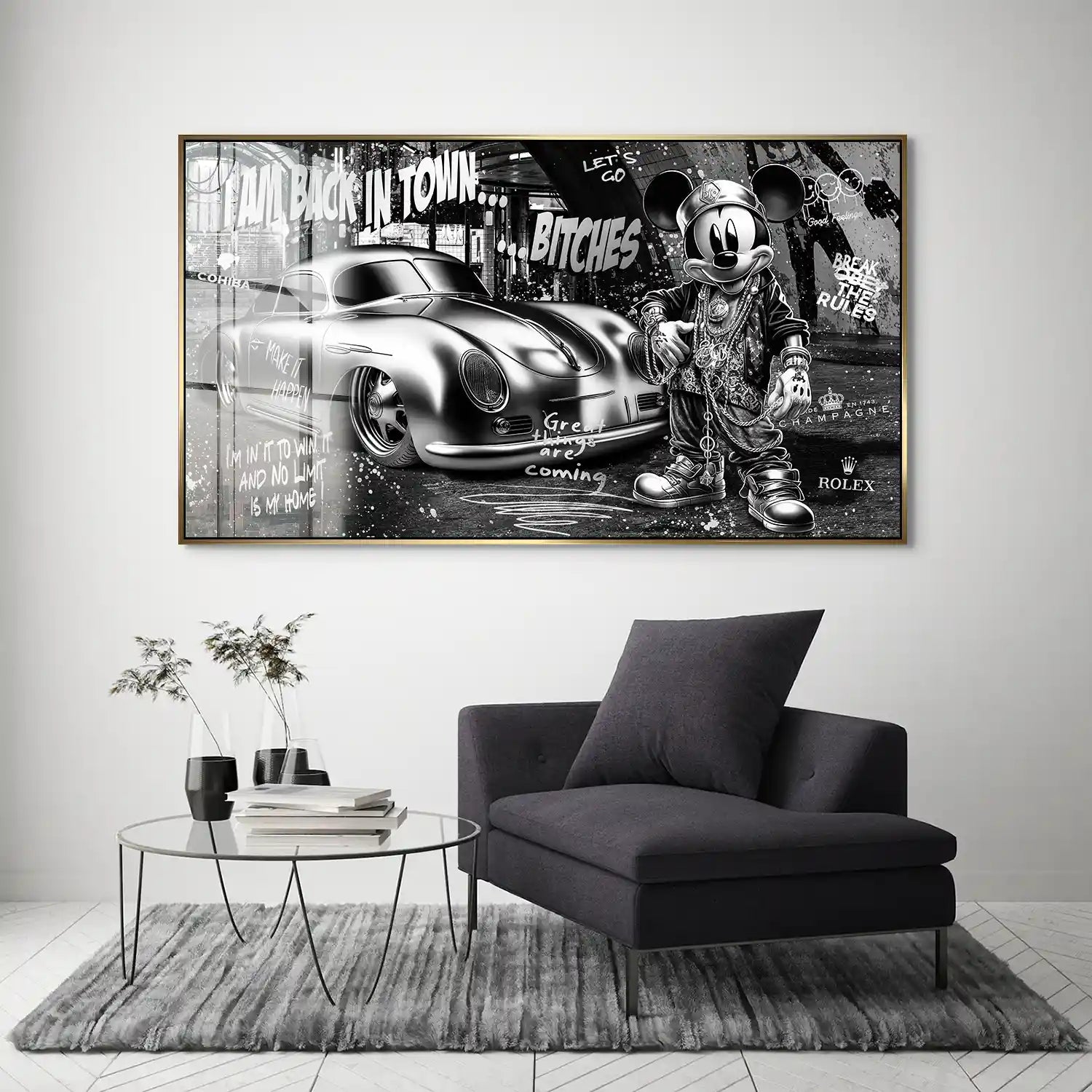 Micky Speedster 356 Pop Art Style Acrylglas Bild INGALERIE