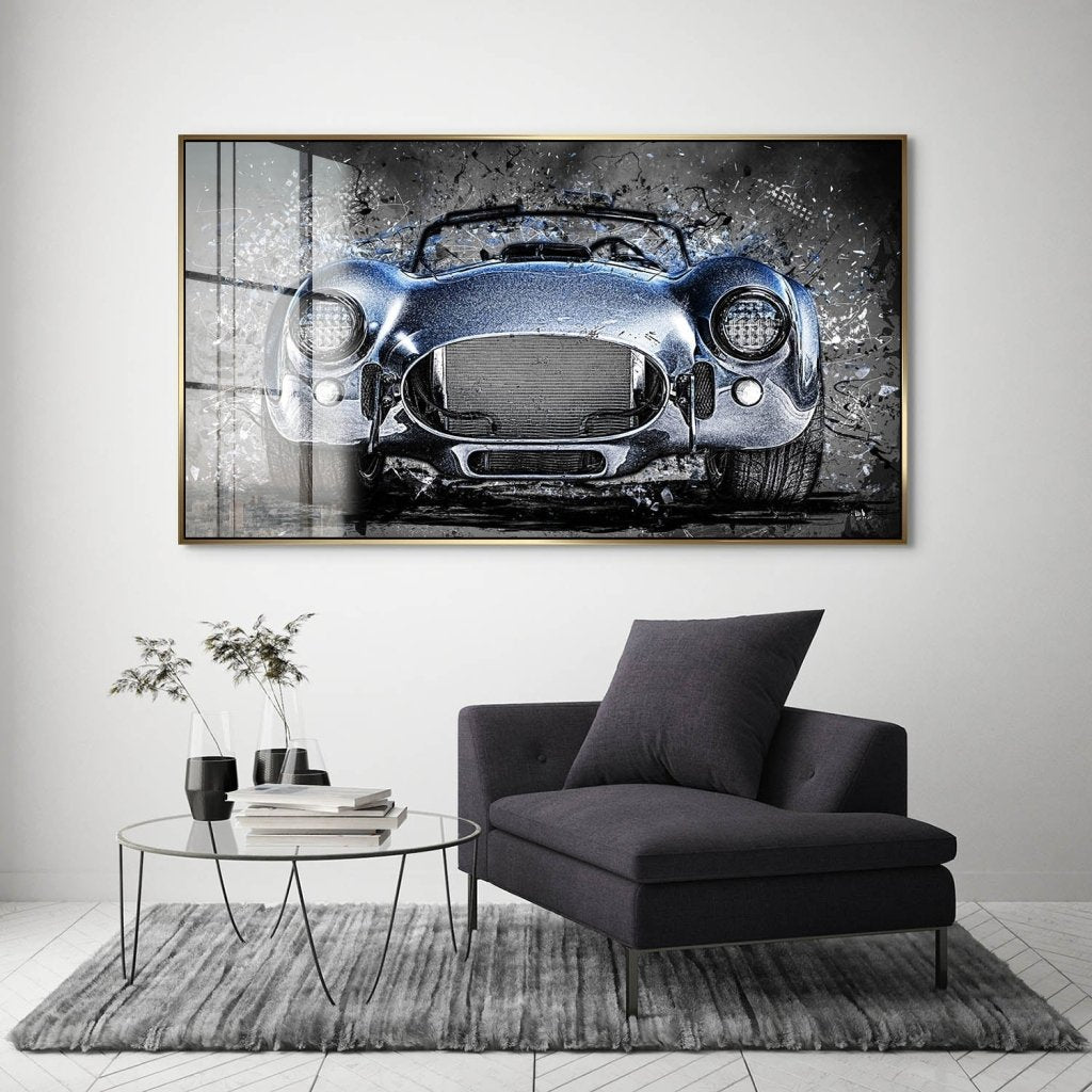 AC Cobra Abstrakt Blue Acrylglas Bild INGALERIE