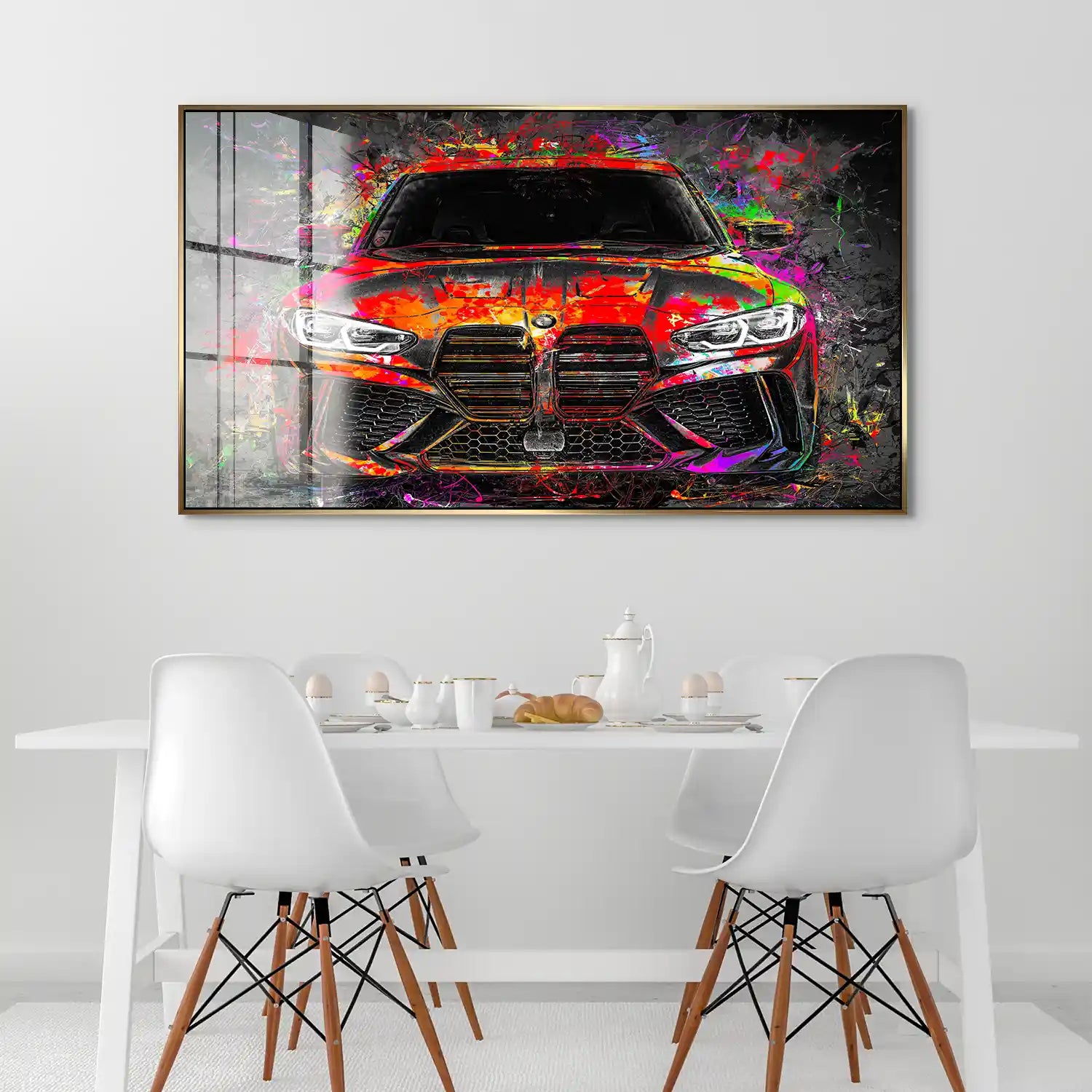 BMW M4 Pop Art Style Acrylglas Bild INGALERIE