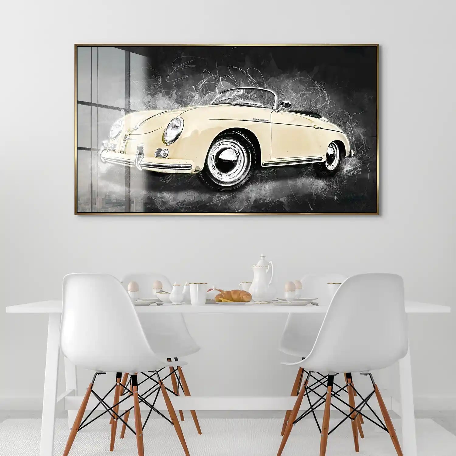 Ivory Elegance – Porsche Speedster 365 Acrylglasbild INGALERIE