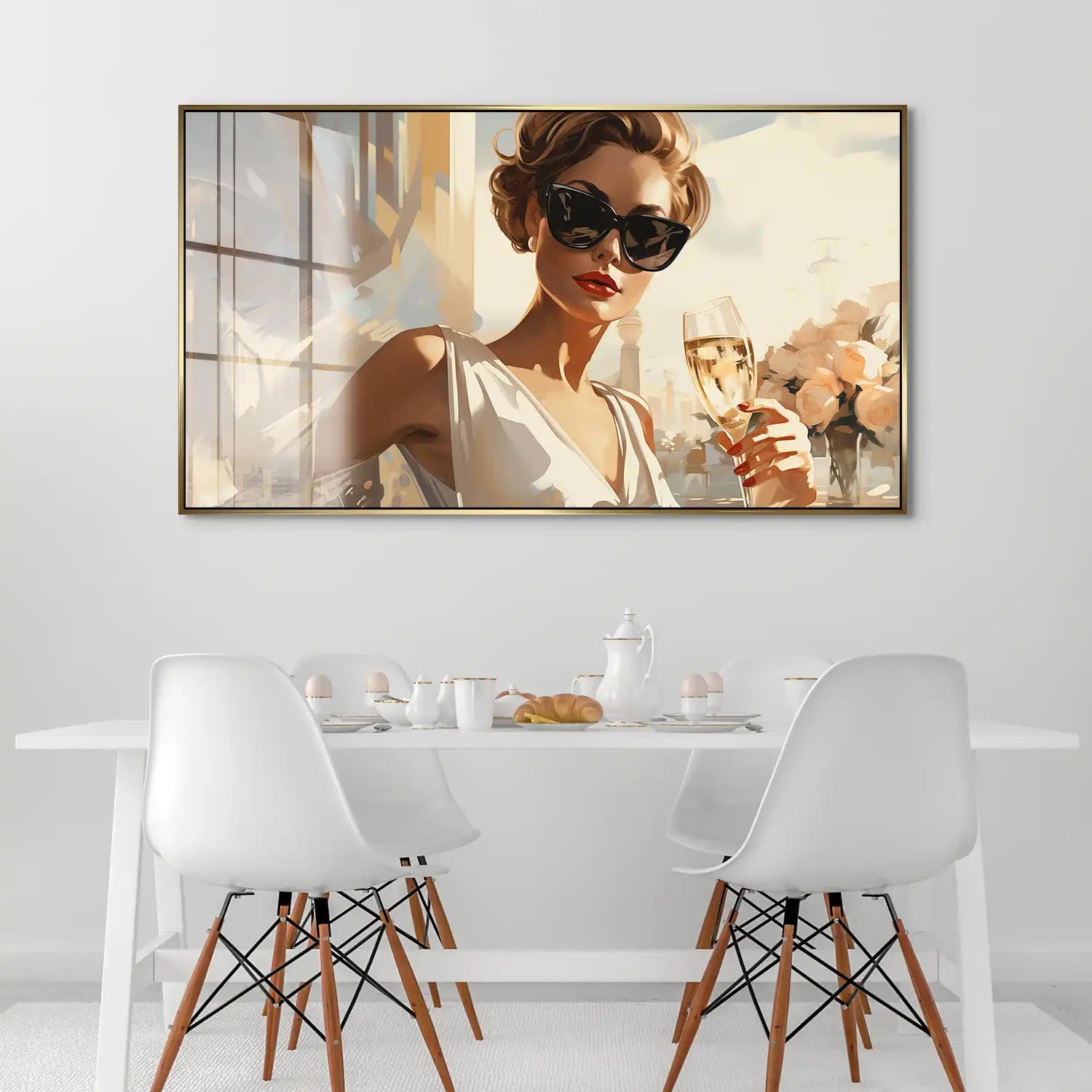 Glamour Champagner Acrylglas Bild INGALERiE