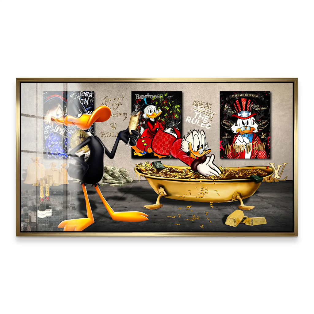 Duffy u. Dagobert Pop Art Acrylglas Bild INGALERIE