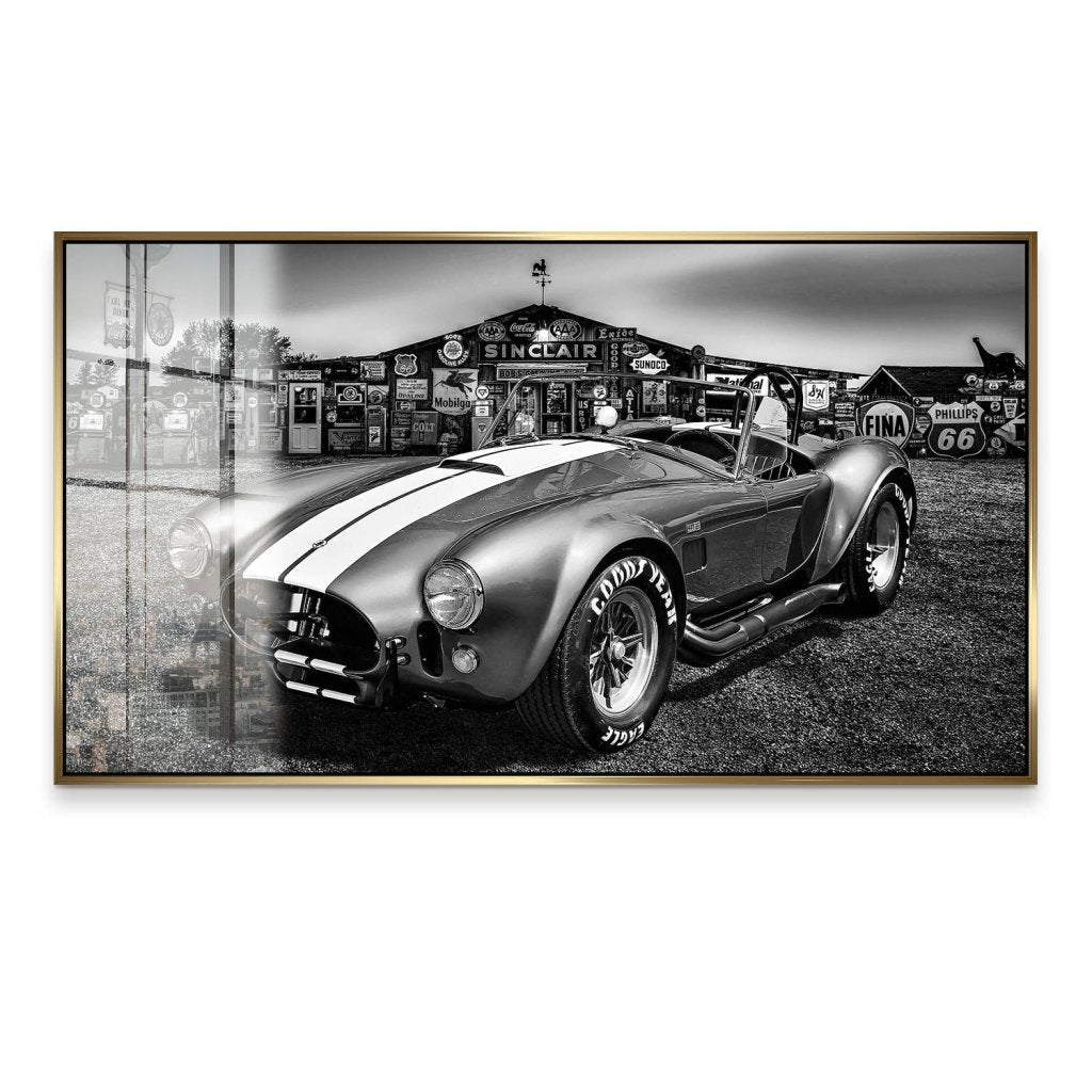 AC Cobra Abstrakt Silver Acrylglas Bild INGALERIE