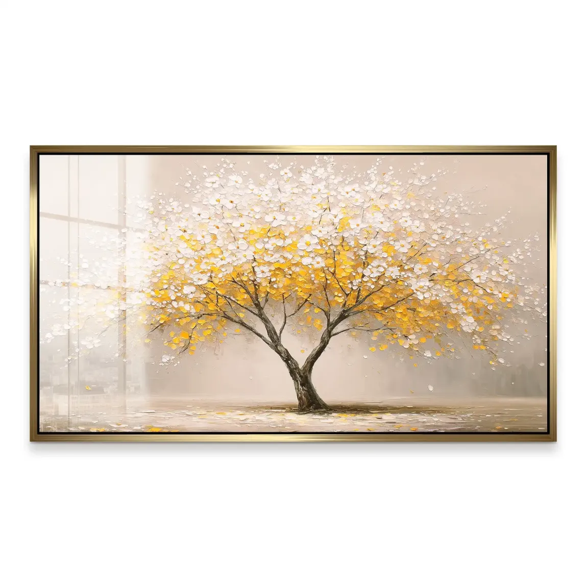 Golden Tree Art Acrylglas Bild