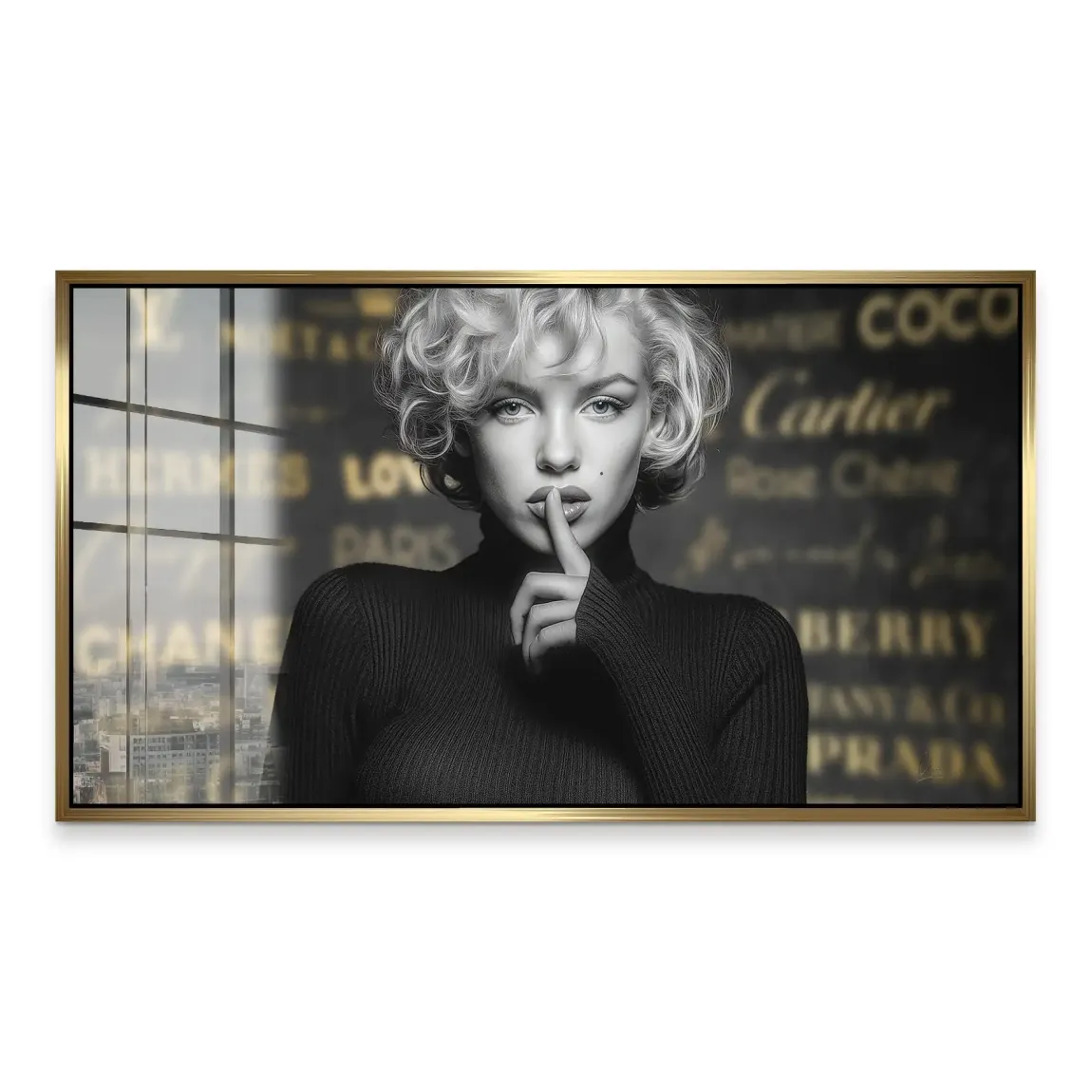 Marilyn Monroe Secret Glamour Acrylglas Bild