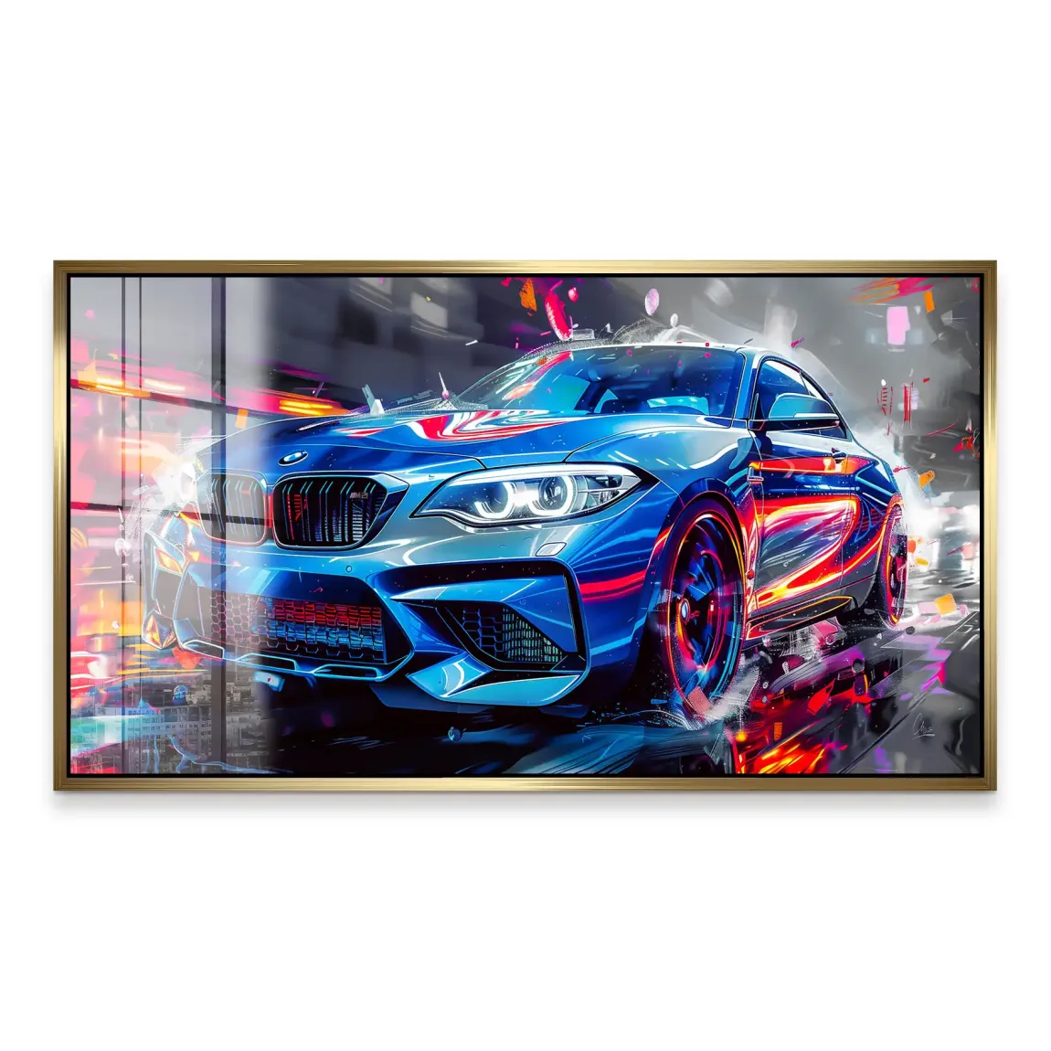 BMW M2 Abstrakt Vision Acrylglas Bild