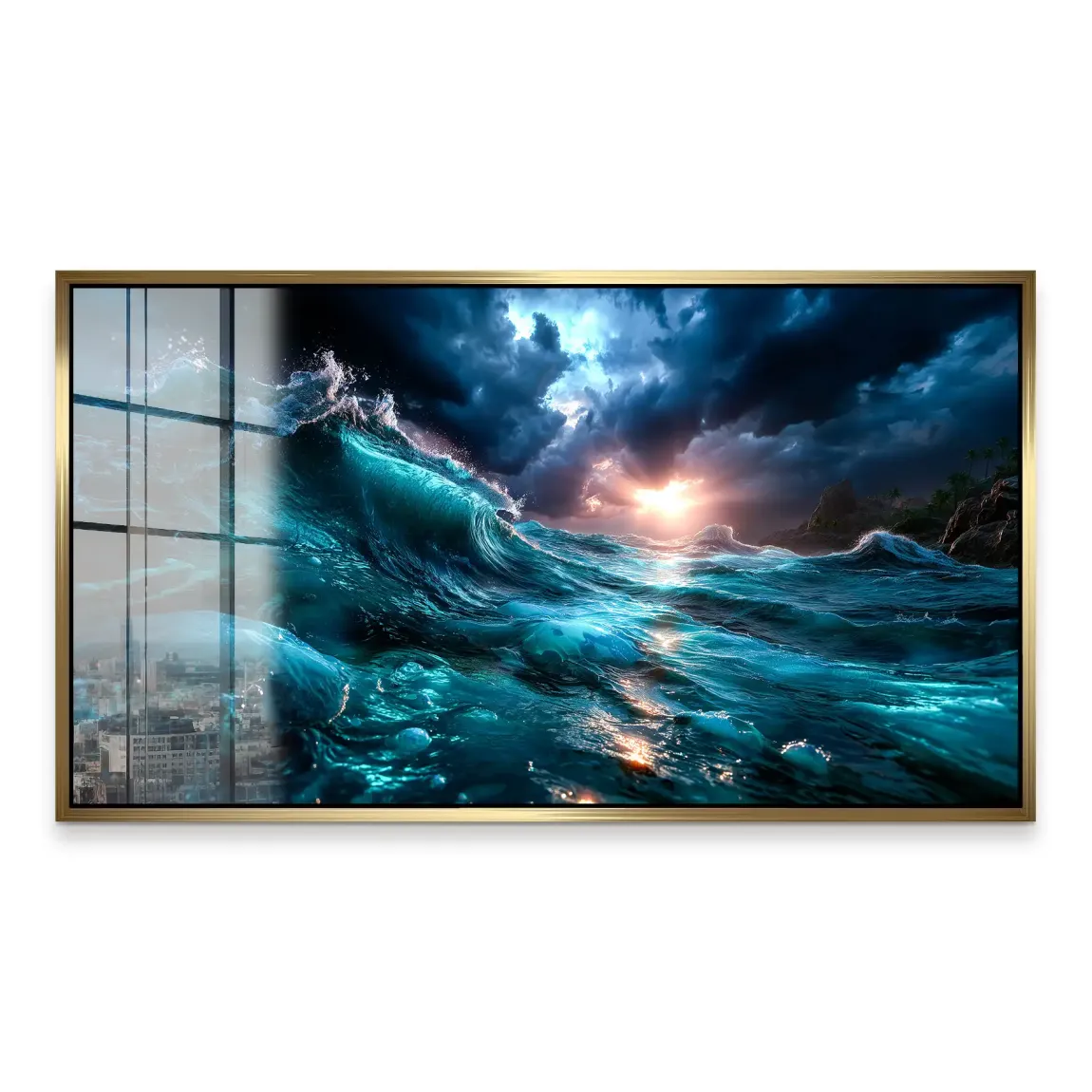 Wildes Meer Acrylglas Bild