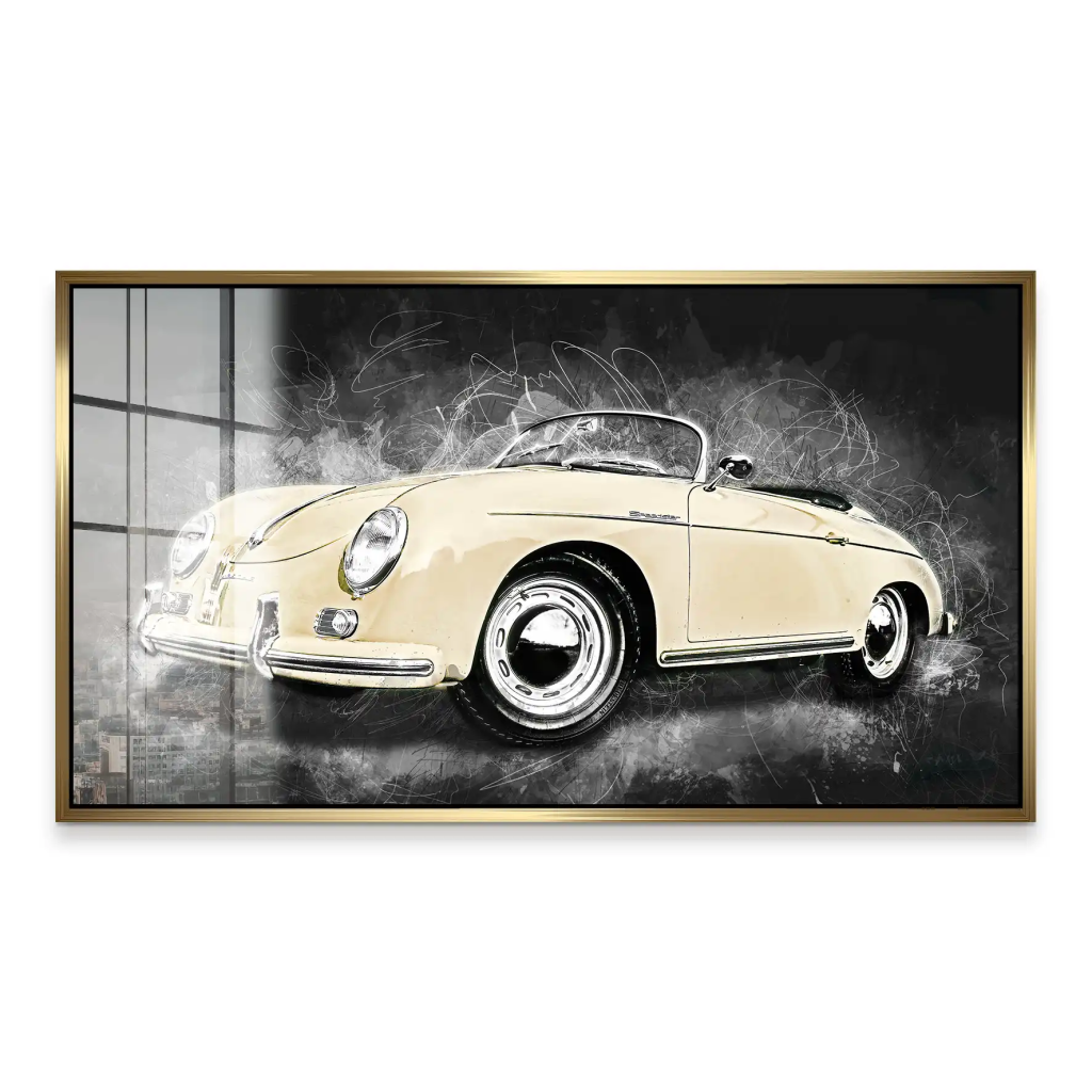 Ivory Elegance – Porsche Speedster 365 Acrylglasbild INGALERIE