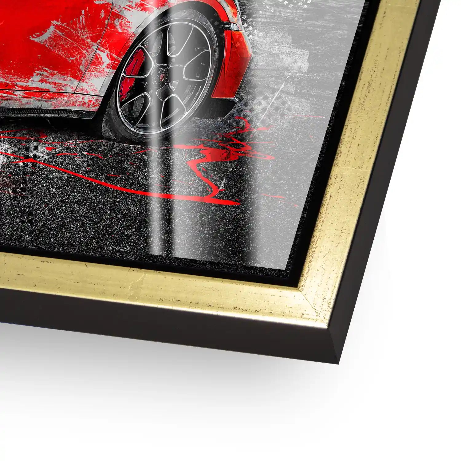 Porsche 911 Turbo Abstrakt Style Acrylglas Bild INGALERIE