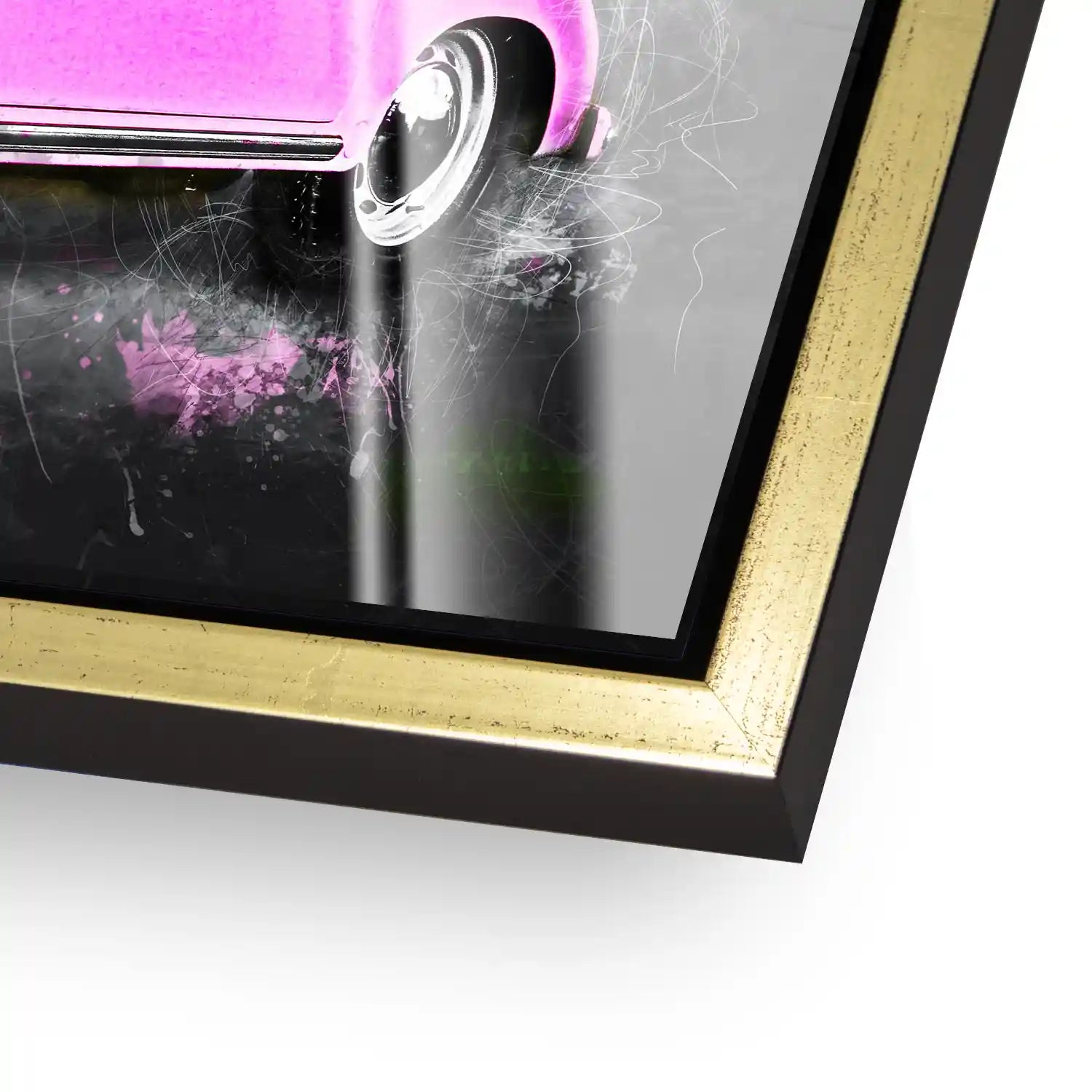 Pink Porsche Speedster Abstrakt Style Acrylglas Bild INGALERIE