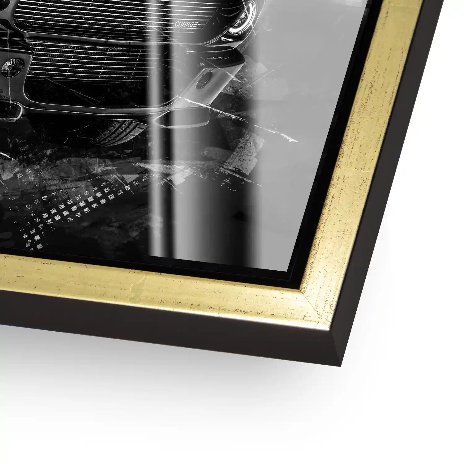 Ford Mustang Retro City Acrylglas Bild INGALERIE