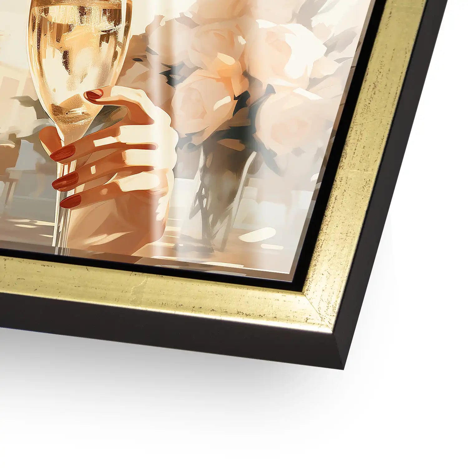 Glamour Champagner Acrylglas Bild INGALERiE