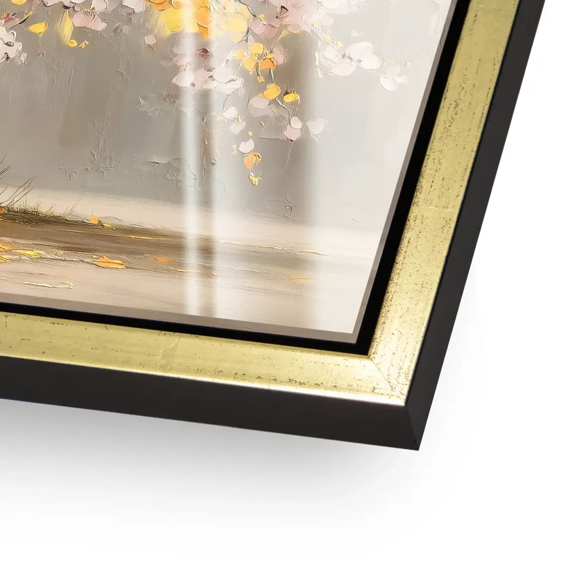 Gold Leaf Tree Art Acrylglas Bild