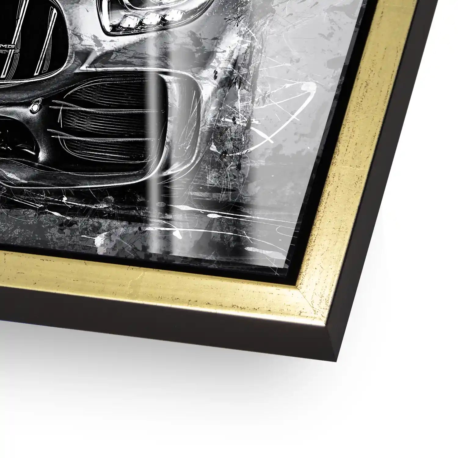 Mercedes AMG GT Silver Style Acrylglas Bild INGALERIE