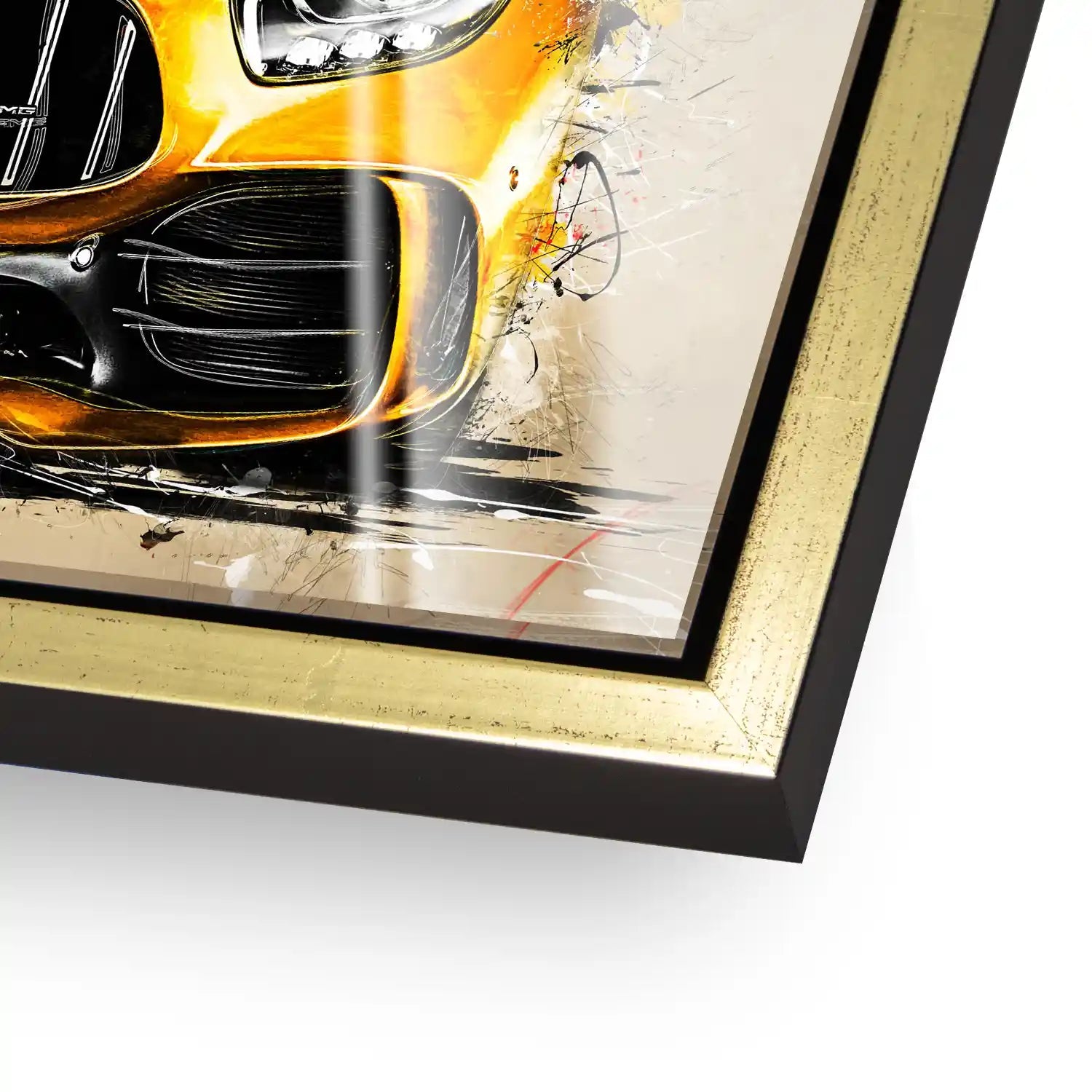 Mercedes AMG GT Retro Style Acrylglas Bild INGALERIE